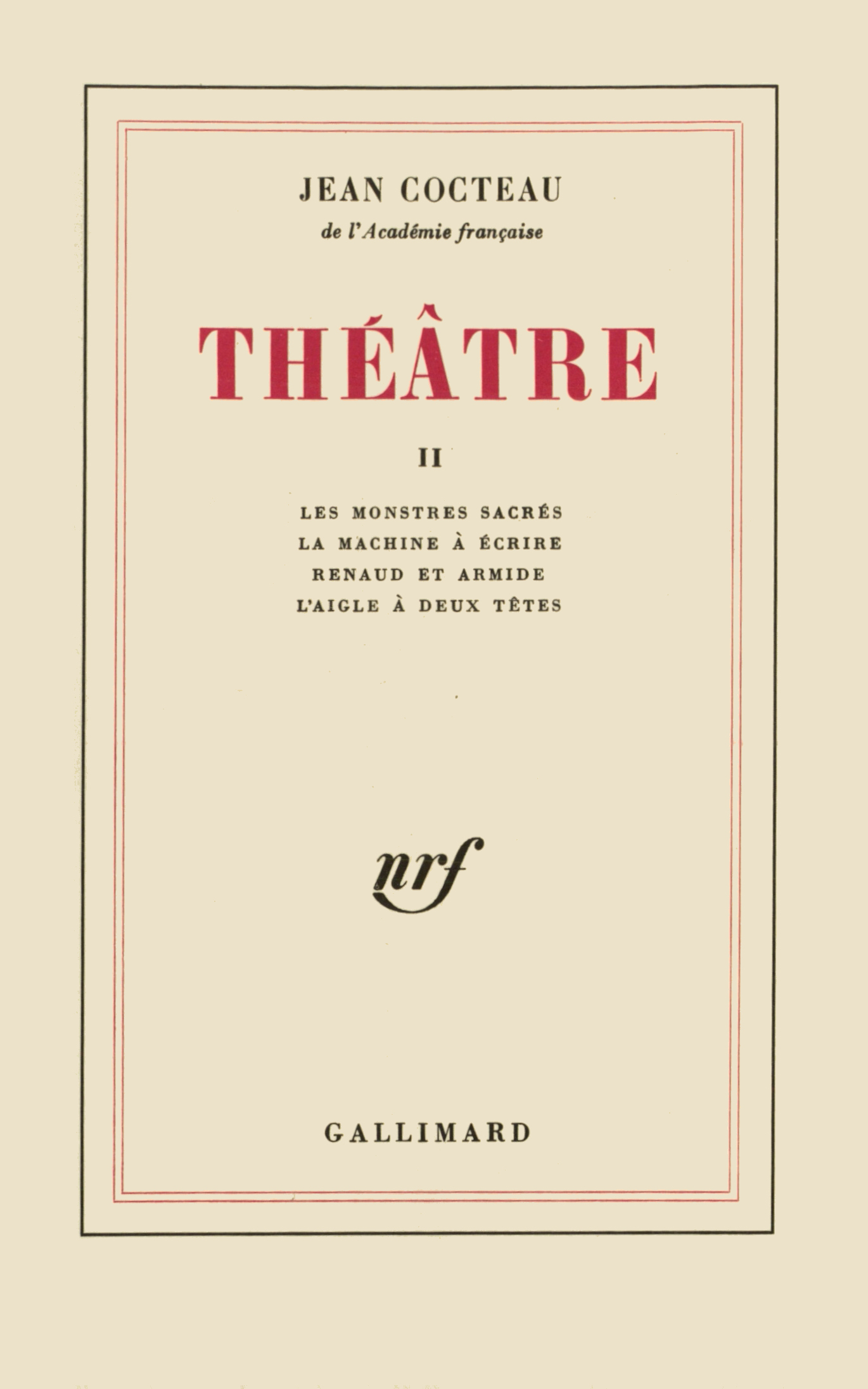 THEATRE T2 - COCTEAU