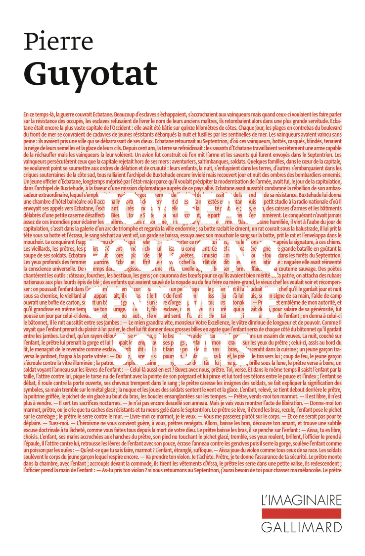 TOMBEAU POUR CINQ CENT MILLE SOLDATS
