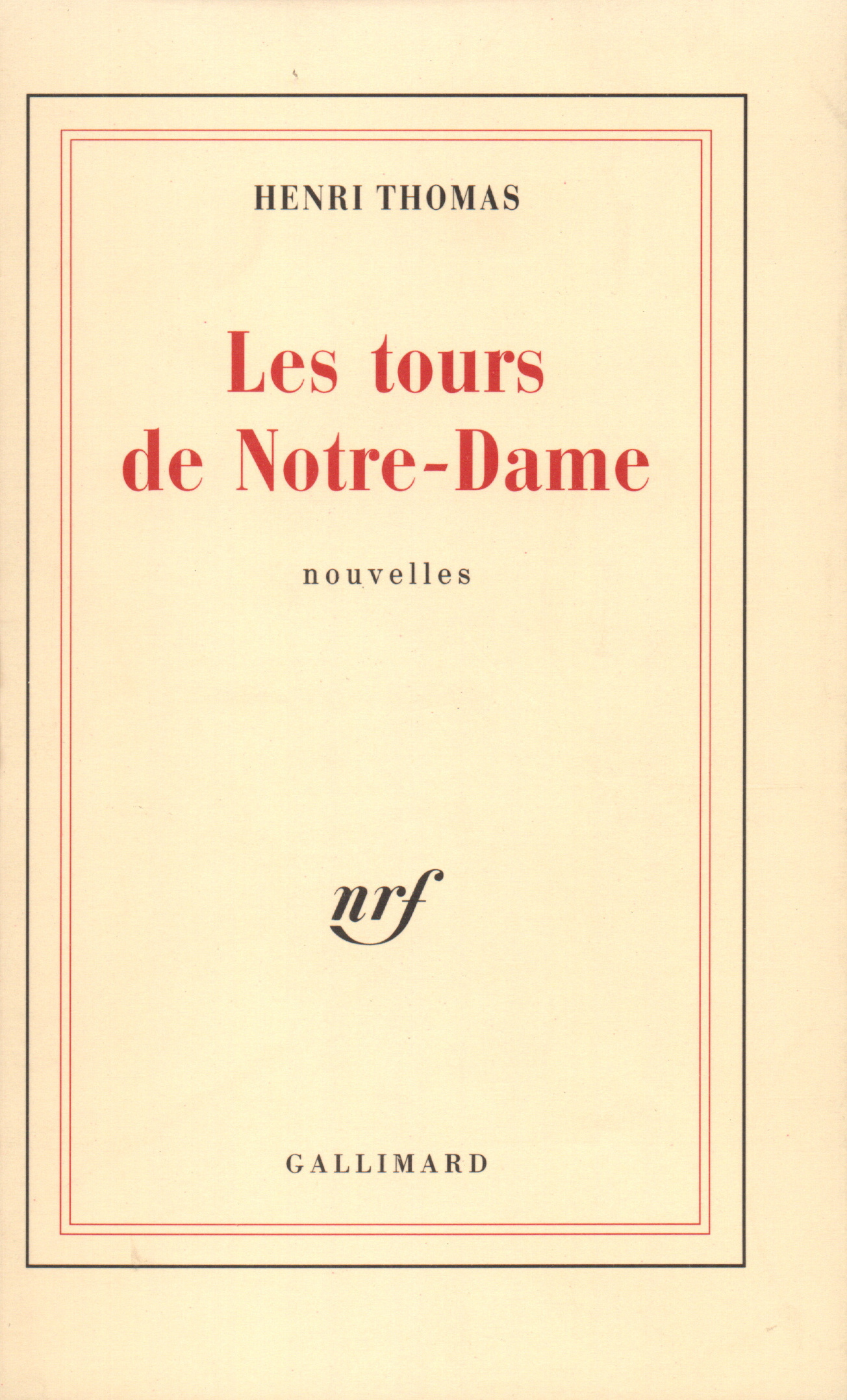 TOURS DE NOTRE-DAME