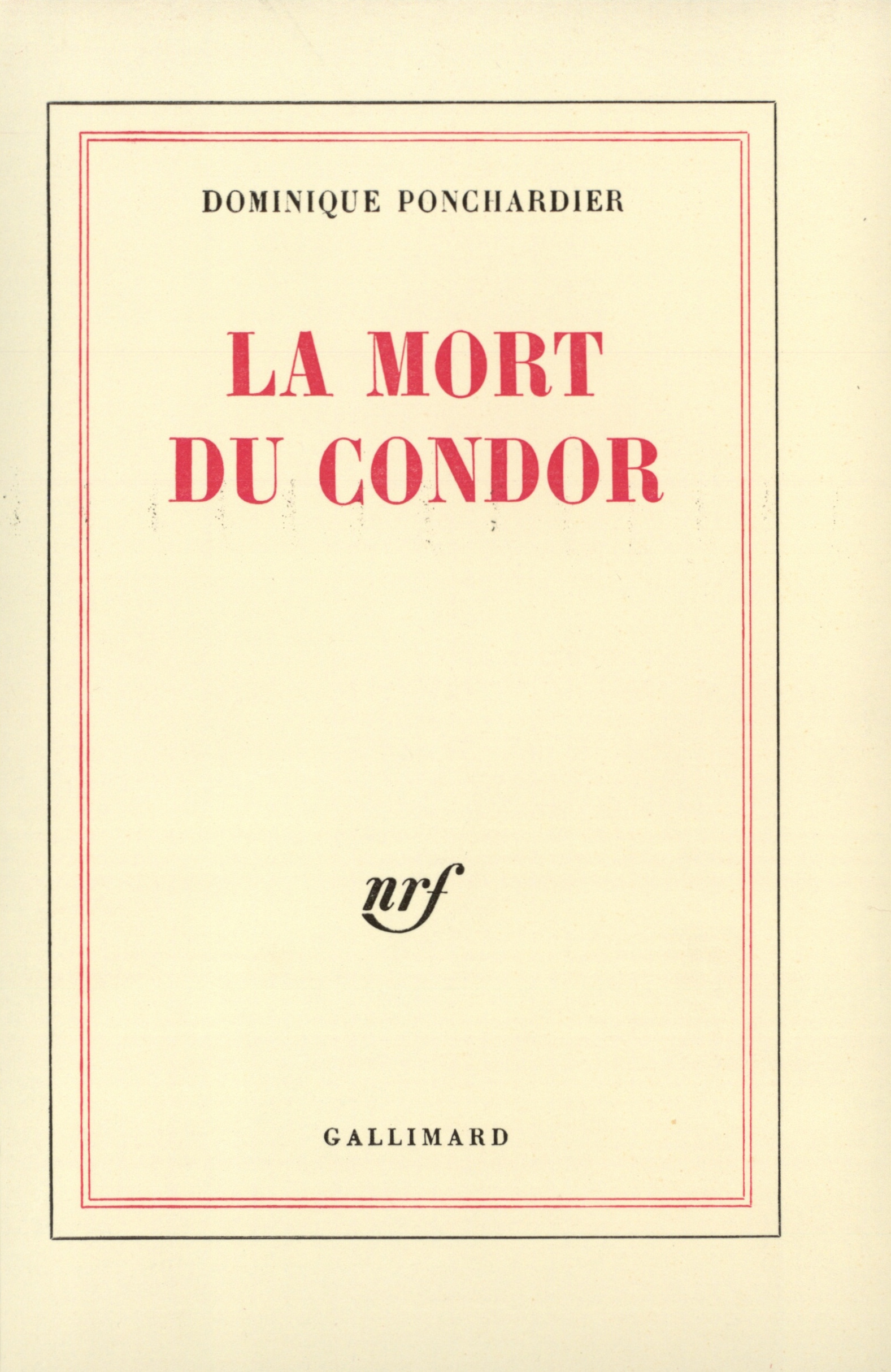 MORT DU CONDOR