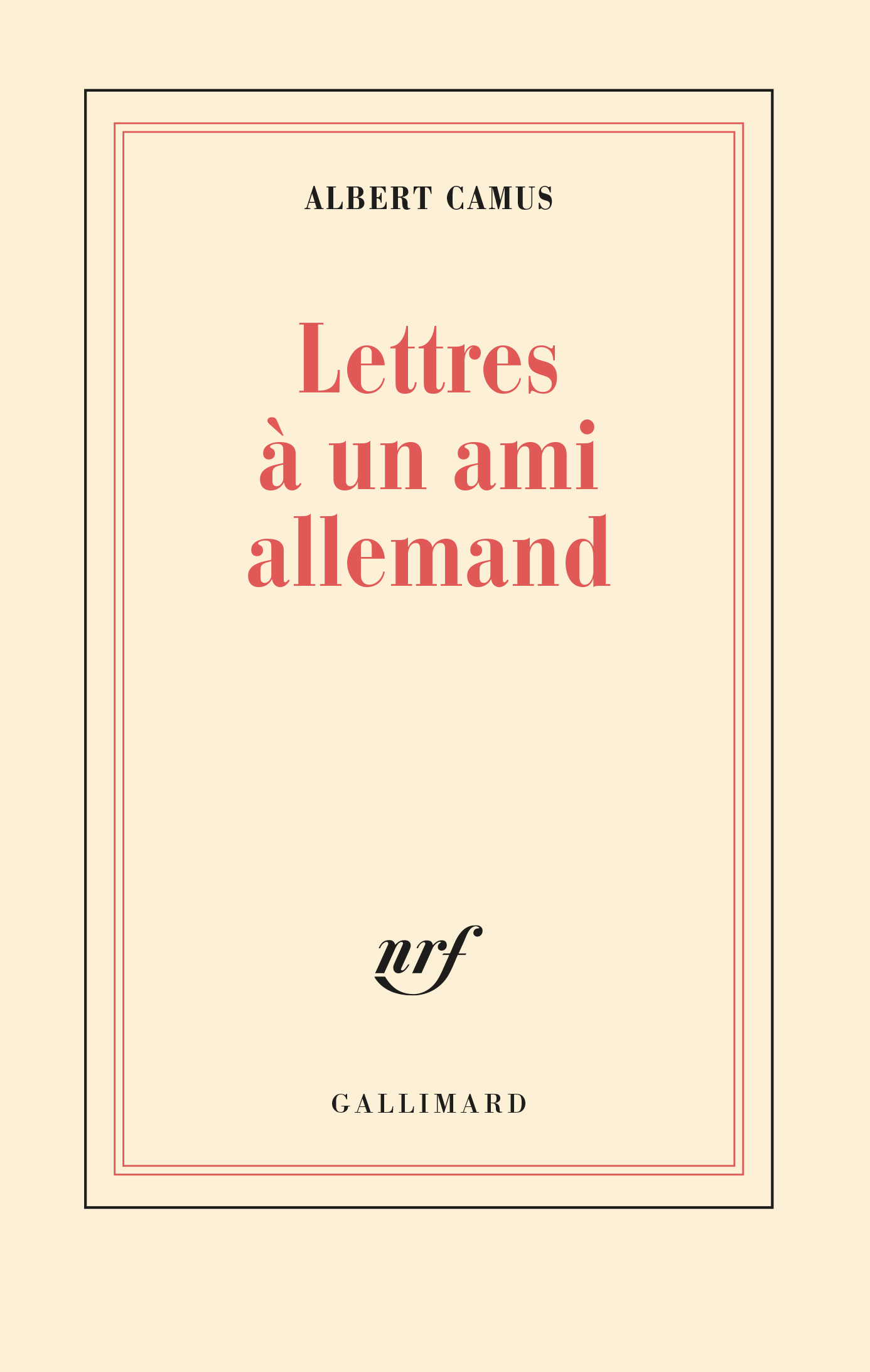 LETTRES A UN AMI ALLEMAND
