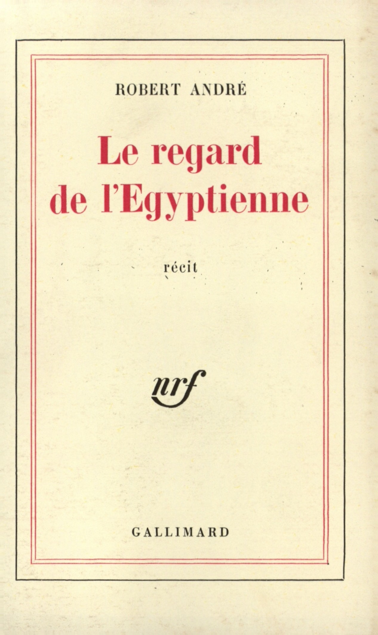 REGARD DE L'EGYPTIENNE