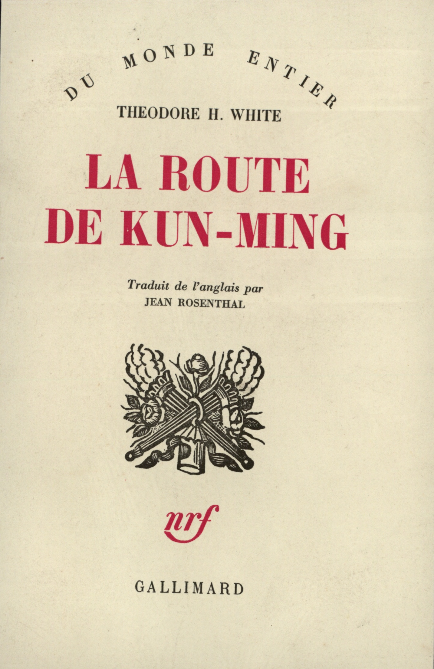 ROUTE DE KUN-MING