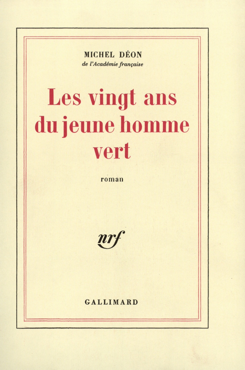 VINGT ANS DU JEUNE HOMME VERT
