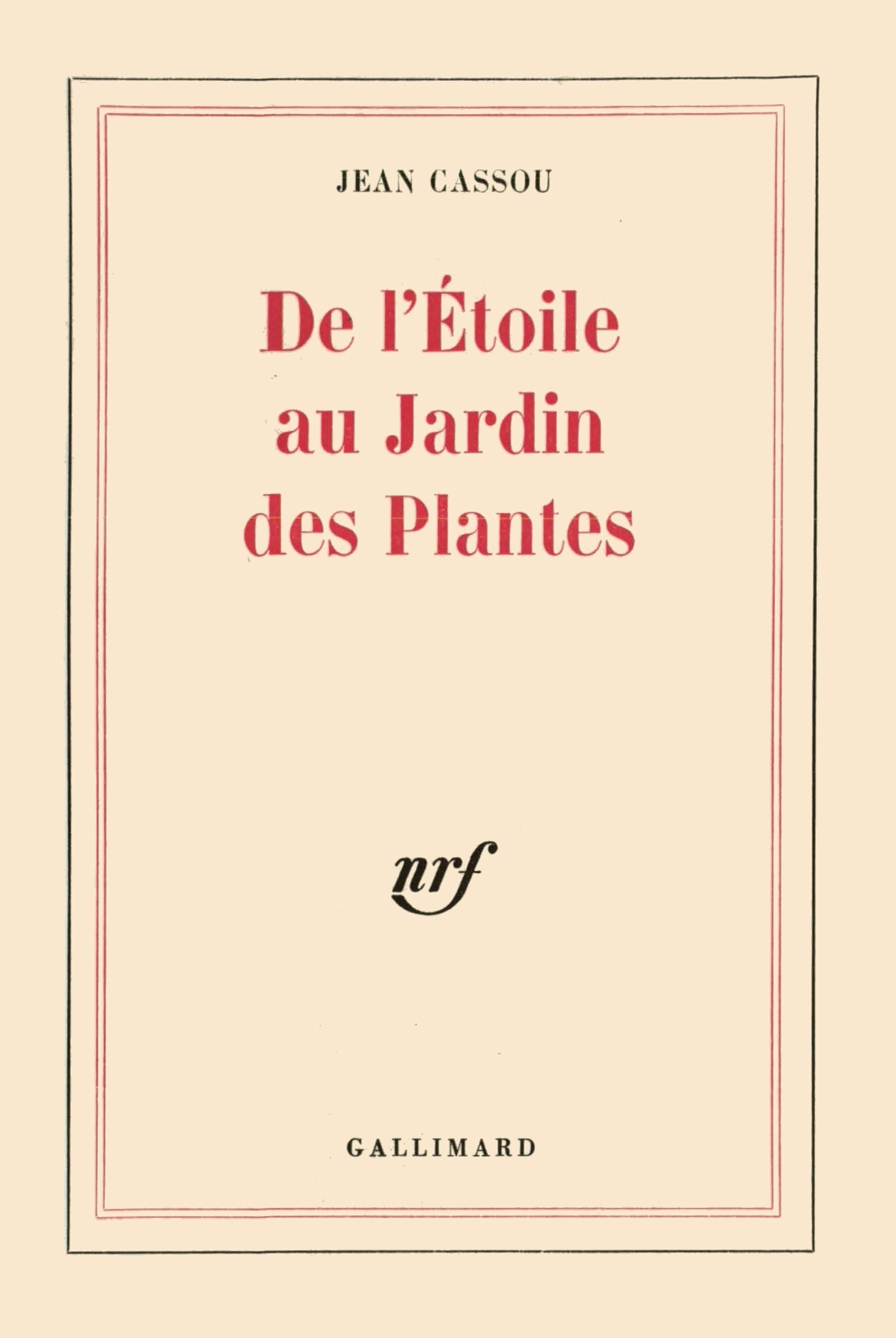 DE L'ETOILE AU JARDIN DES PLANTES