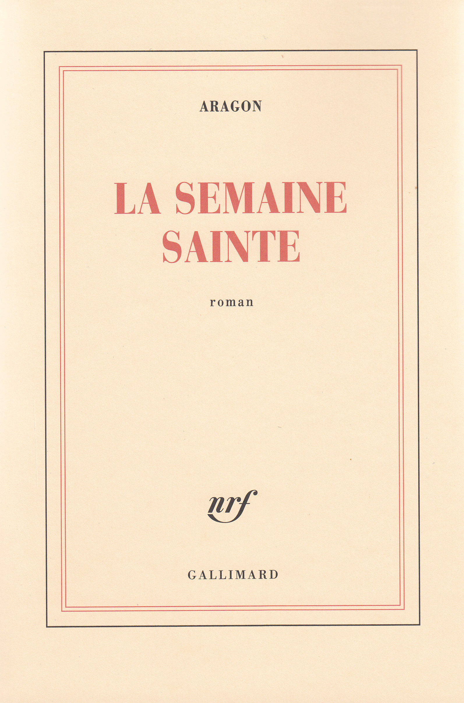 SEMAINE SAINTE