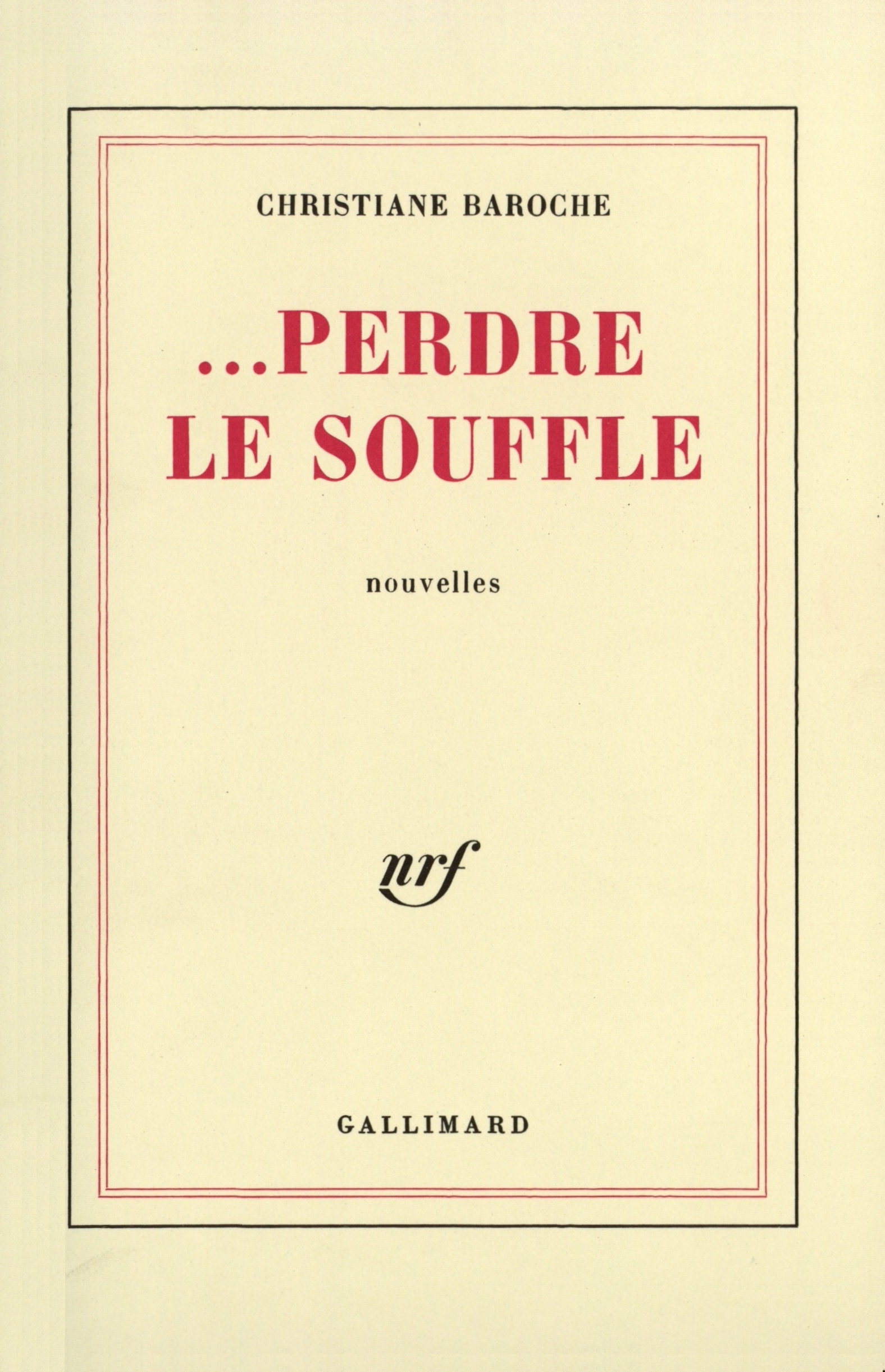 PERDRE LE SOUFFLE