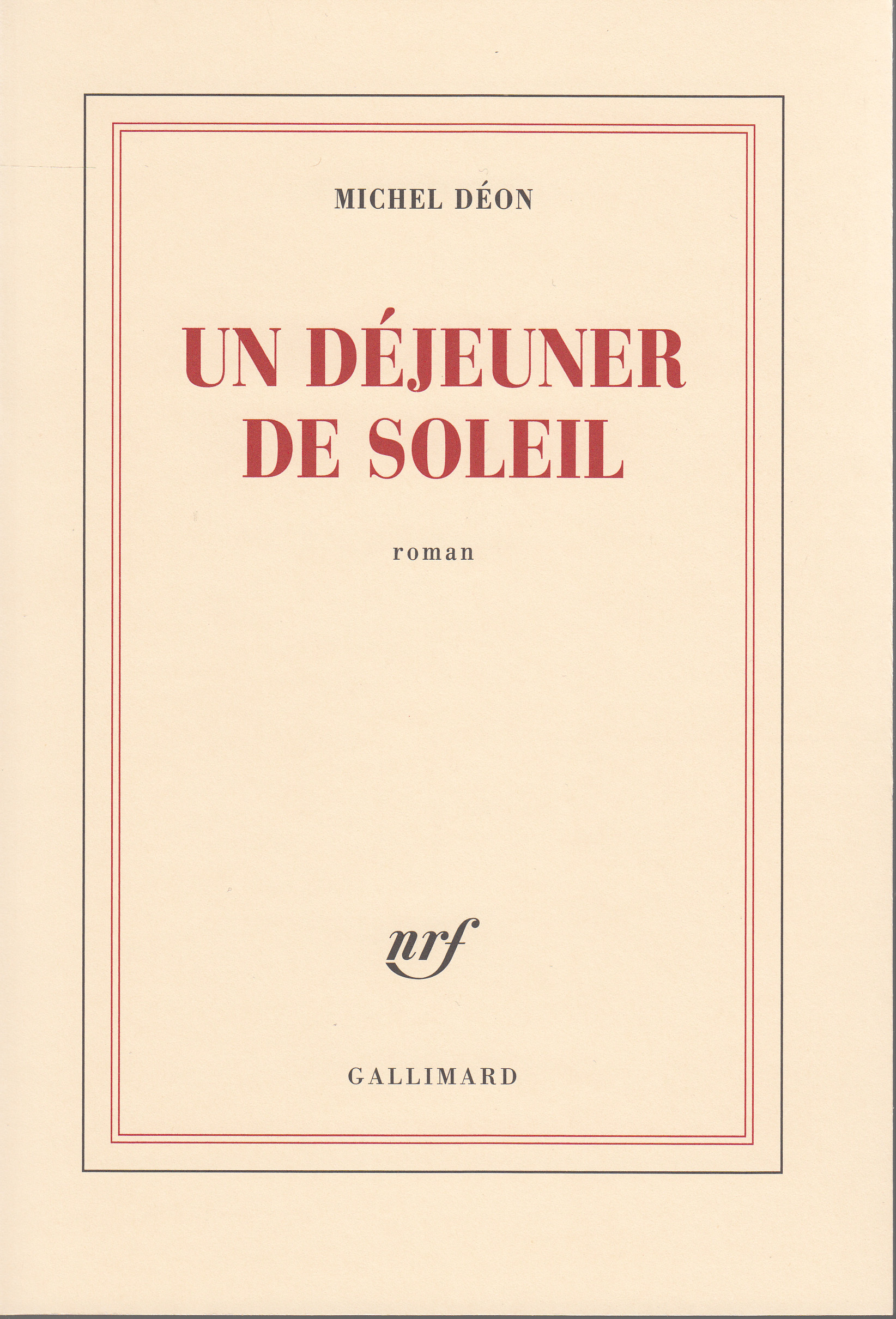 DEJEUNER DE SOLEIL