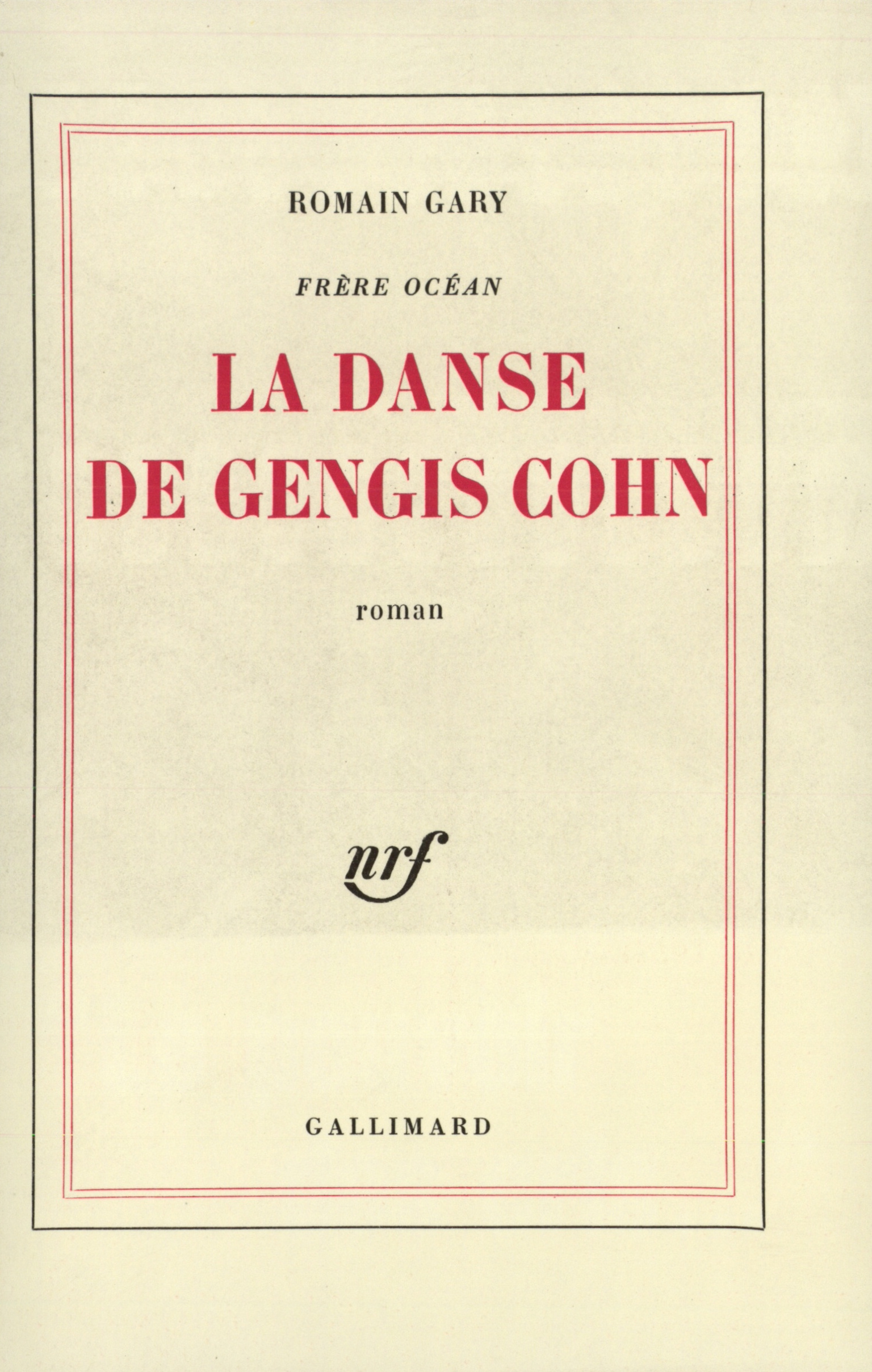 DANSE DE GENGIS COHN