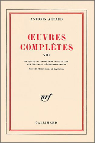 OEUVRES COMPLETES T8 - ARTAUD