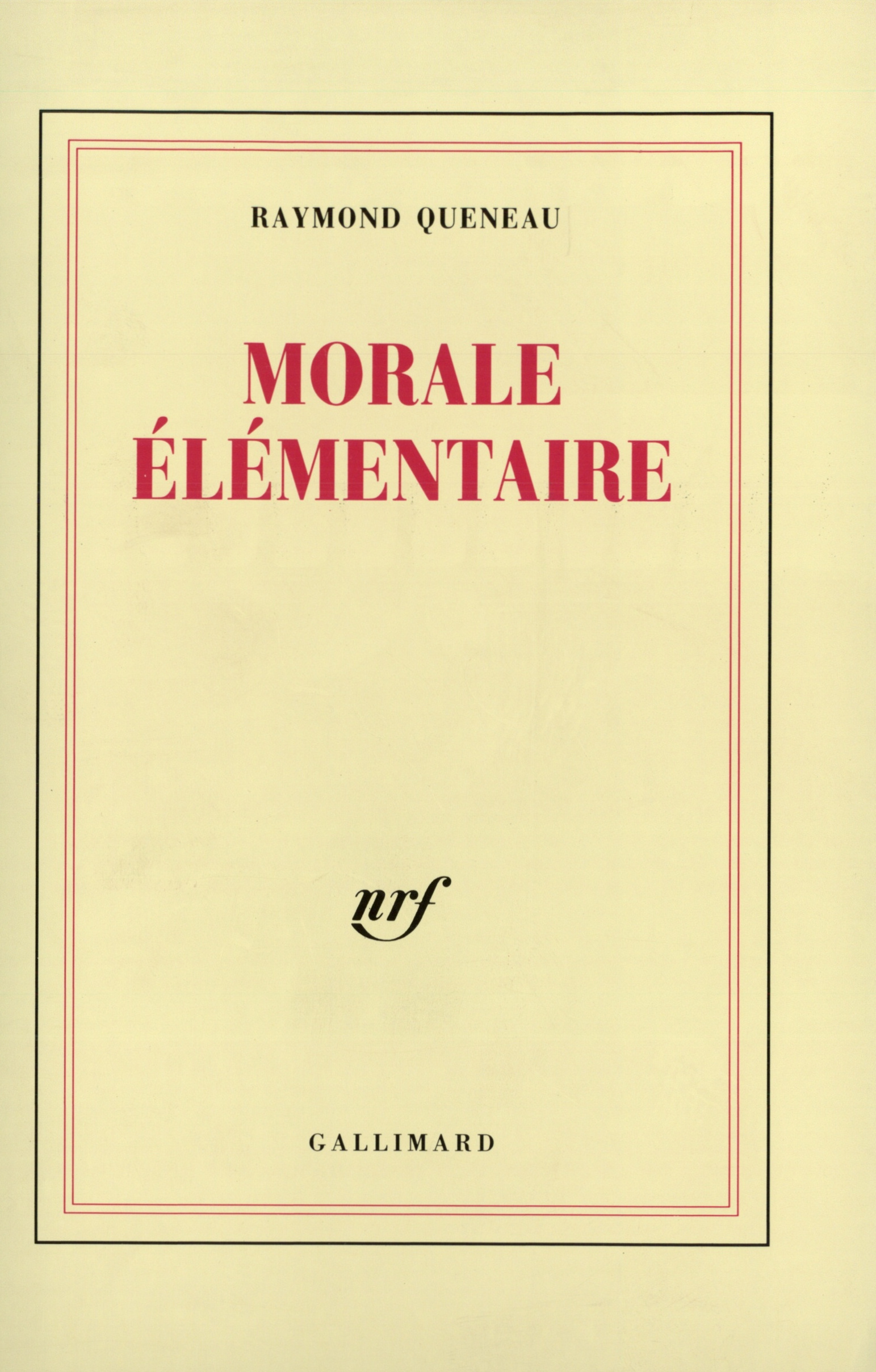 MORALE ELEMENTAIRE