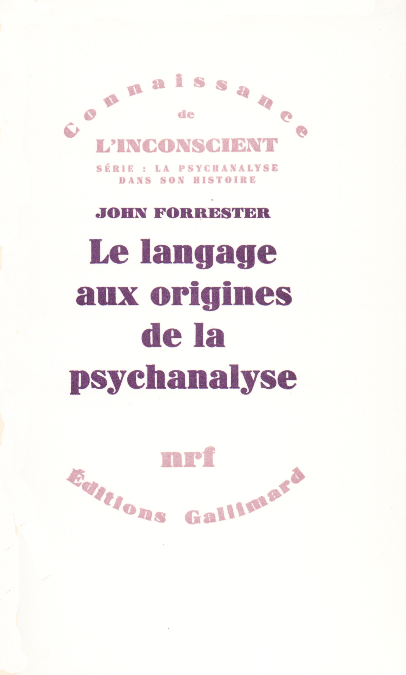 LANGAGE AUX ORIGINES DE LA PSYCHANALYSE