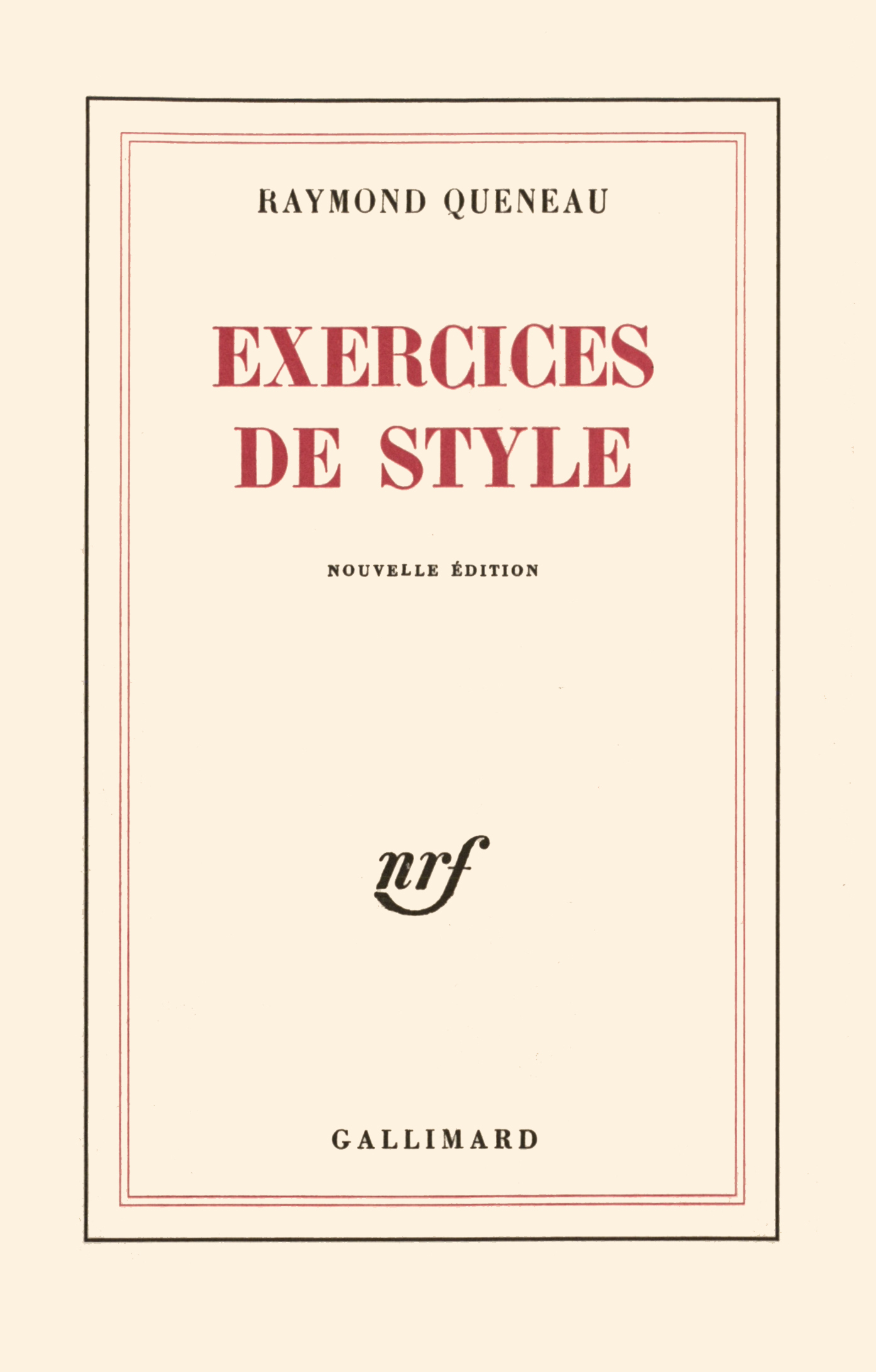 EXERCICES DE STYLE
