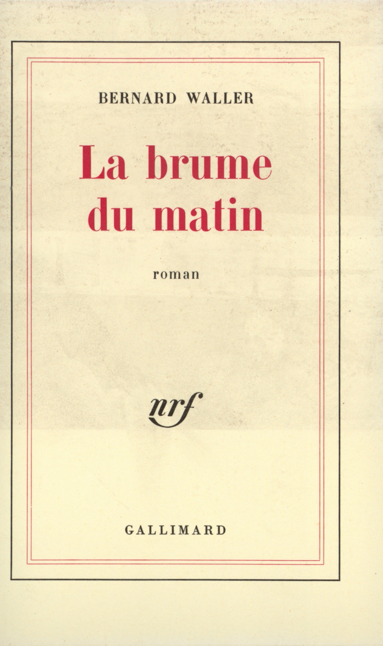 BRUME DU MATIN