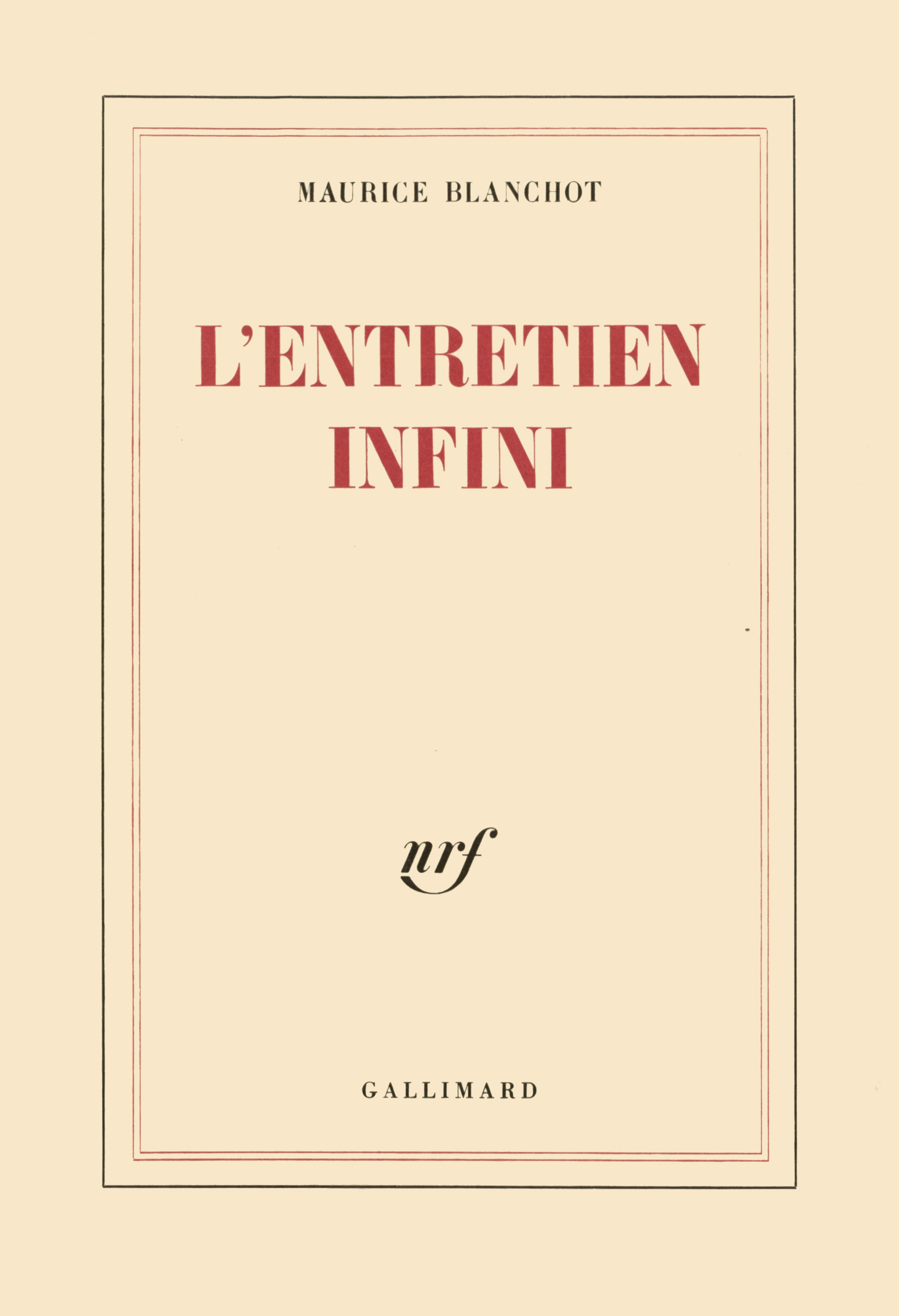 ENTRETIEN INFINI