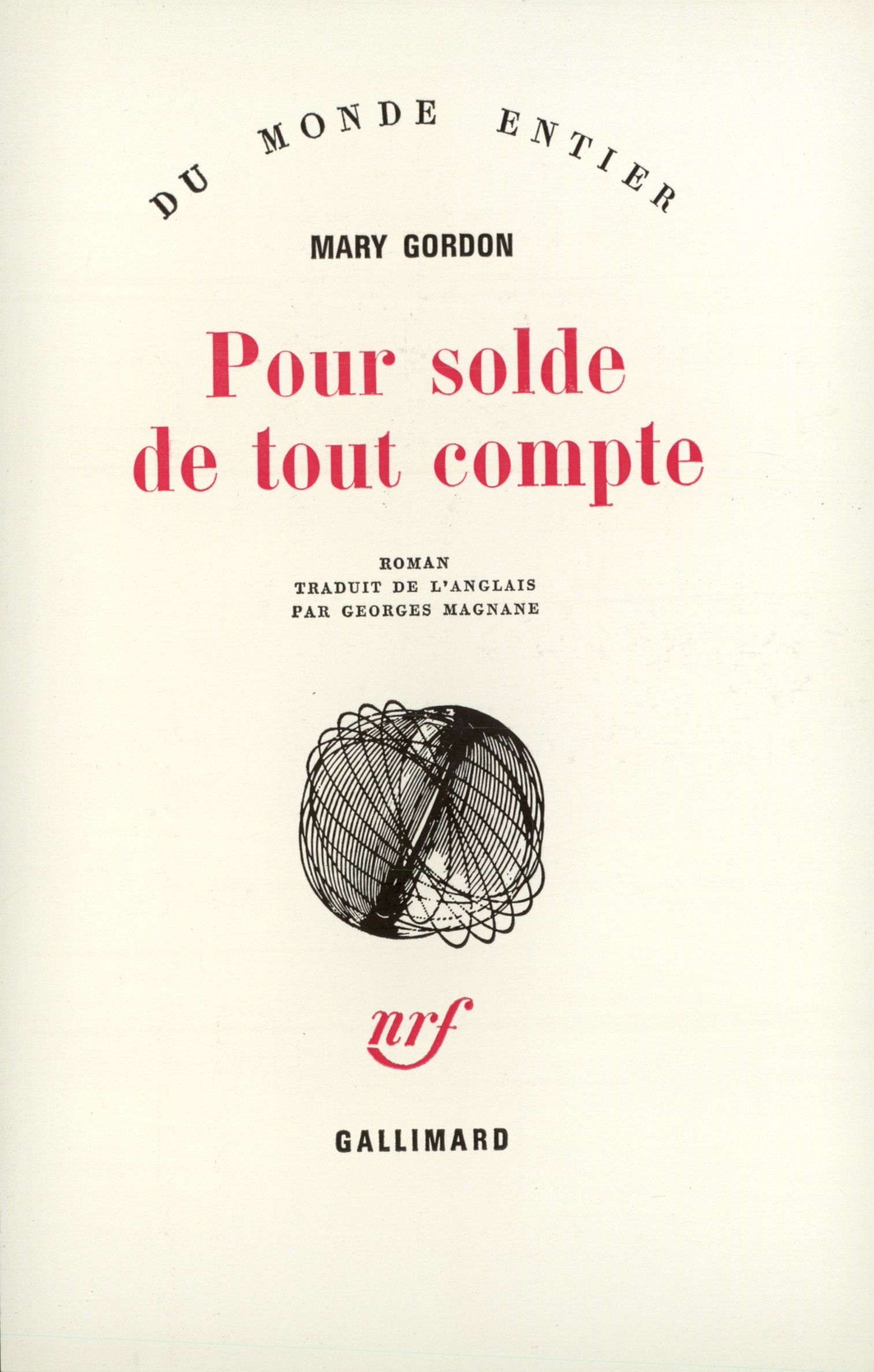 POUR SOLDE DE TOUT COMPTE