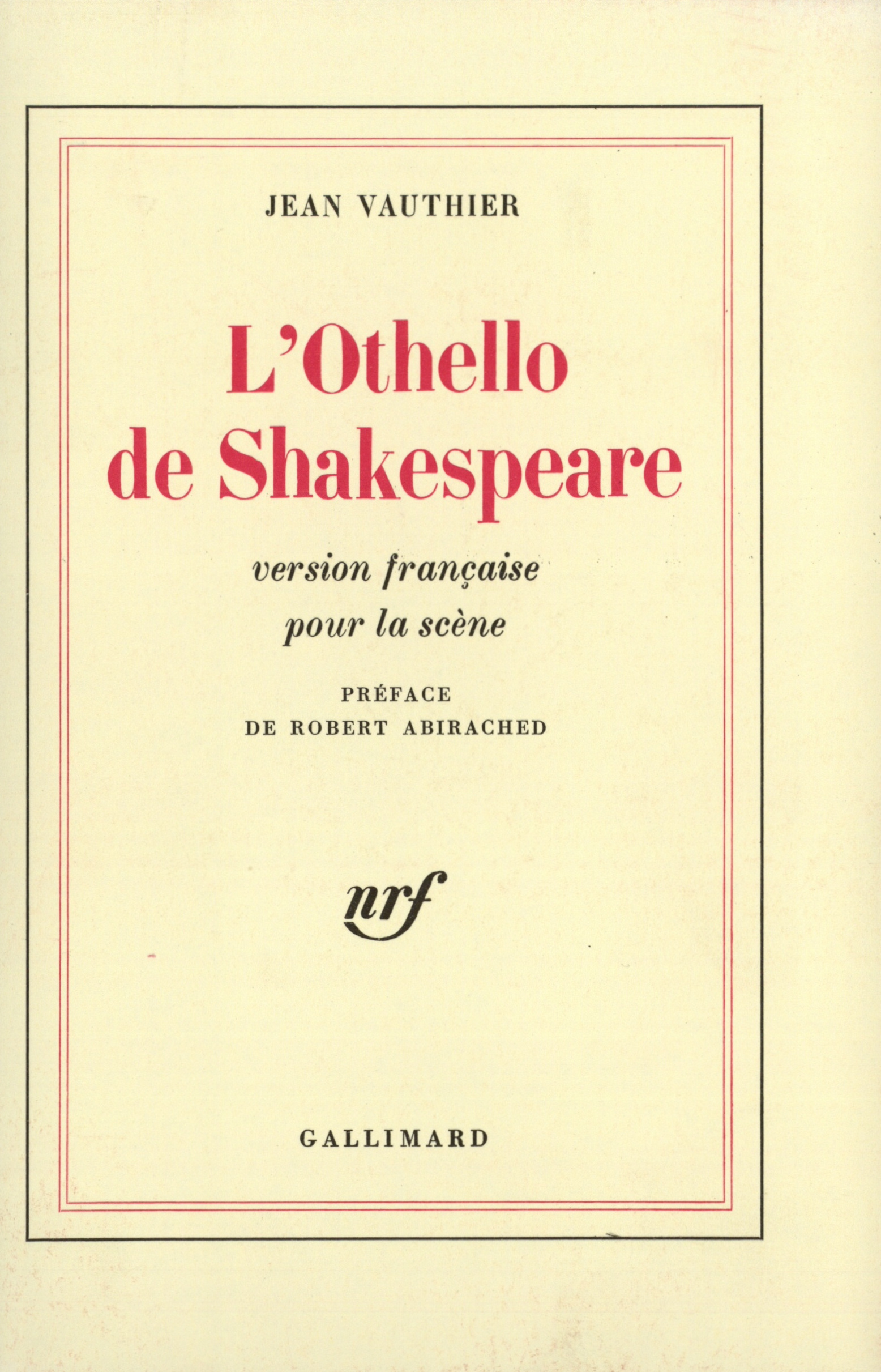 OTHELLO DE SHAKESPEARE