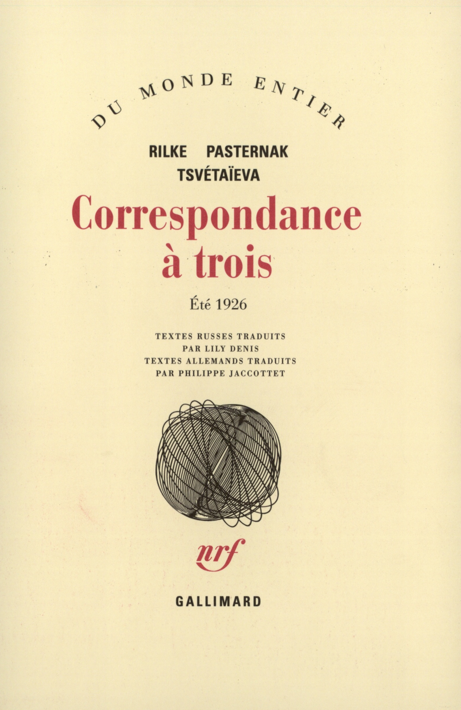 CORRESPONDANCE A TROIS((ETE 1926))