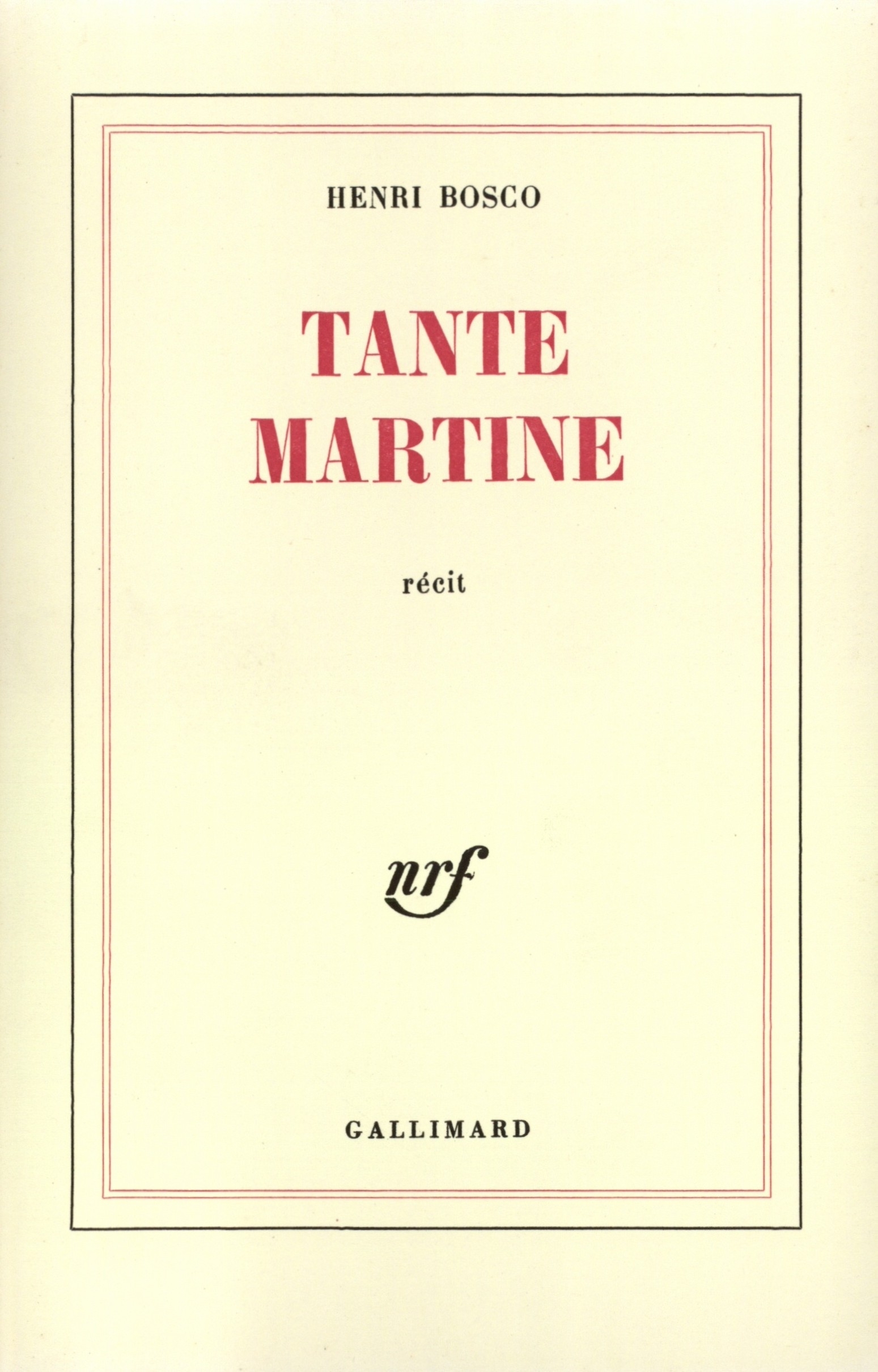TANTE MARTINE