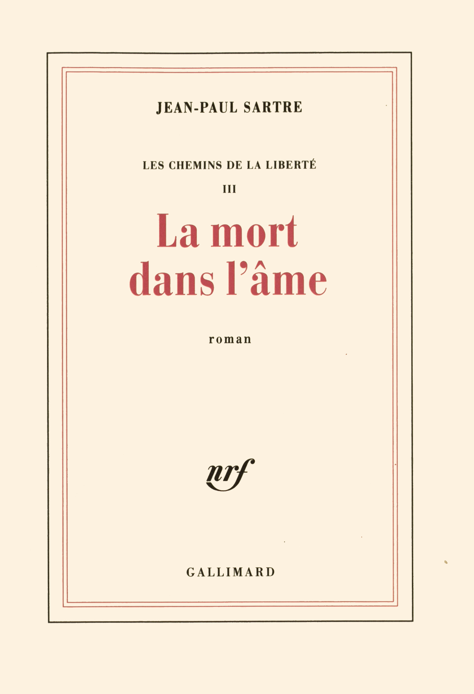 MORT DANS L'AME
