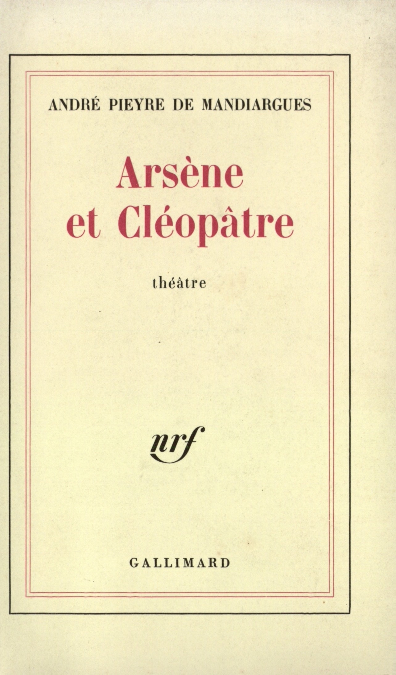 ARSENE ET CLEOPATRE