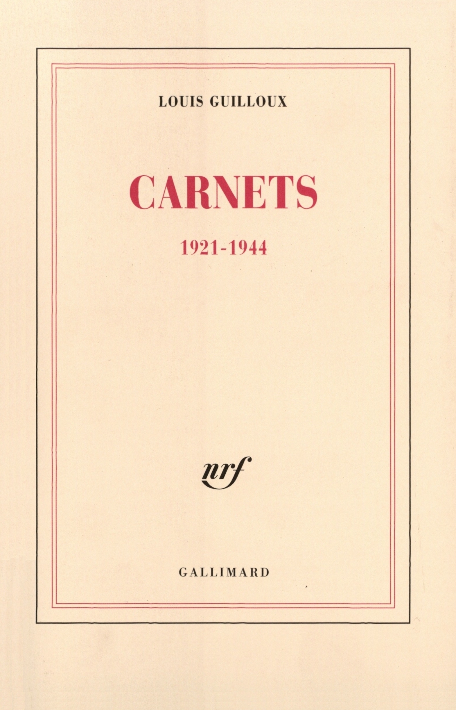 CARNETS((1921-1944))