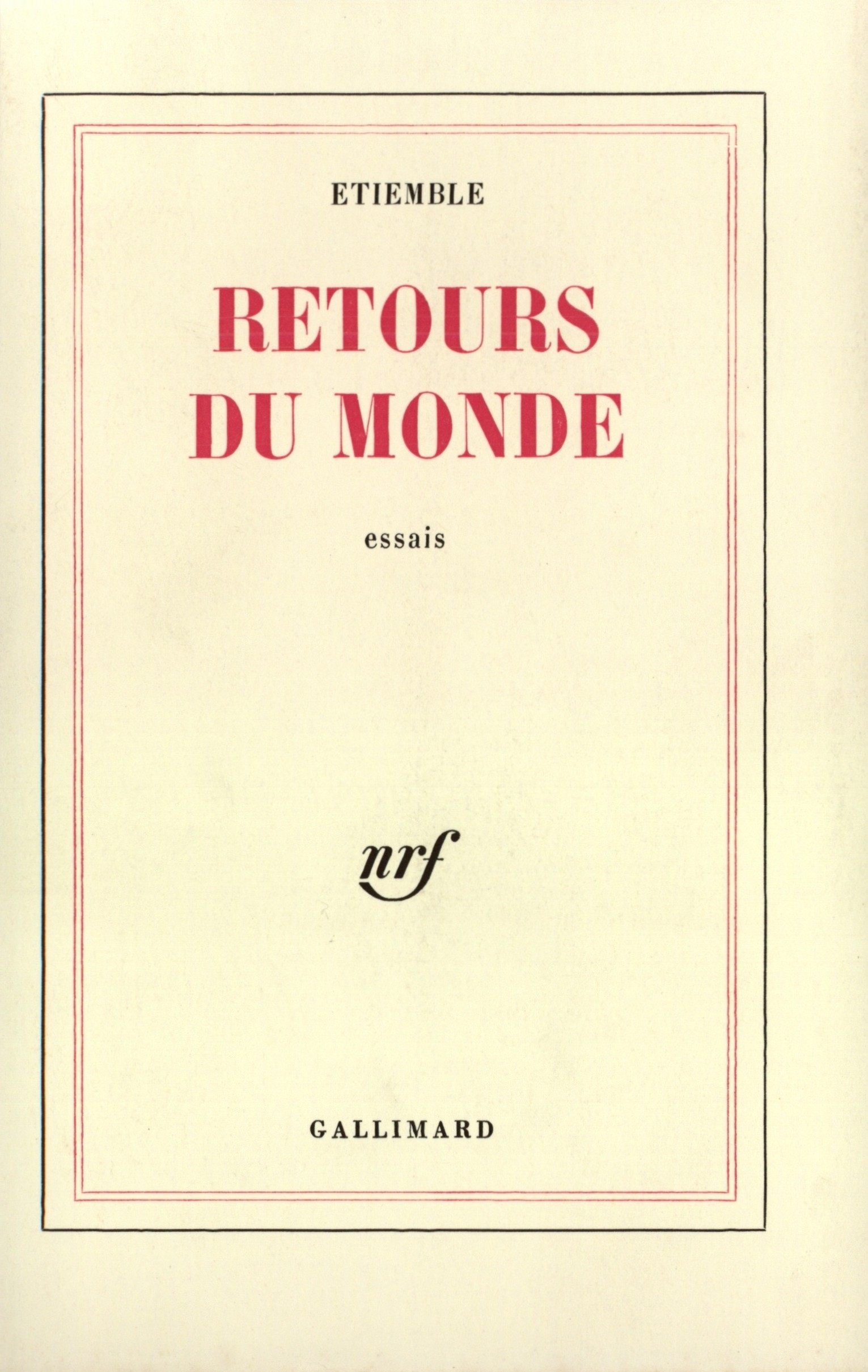 RETOURS DU MONDE