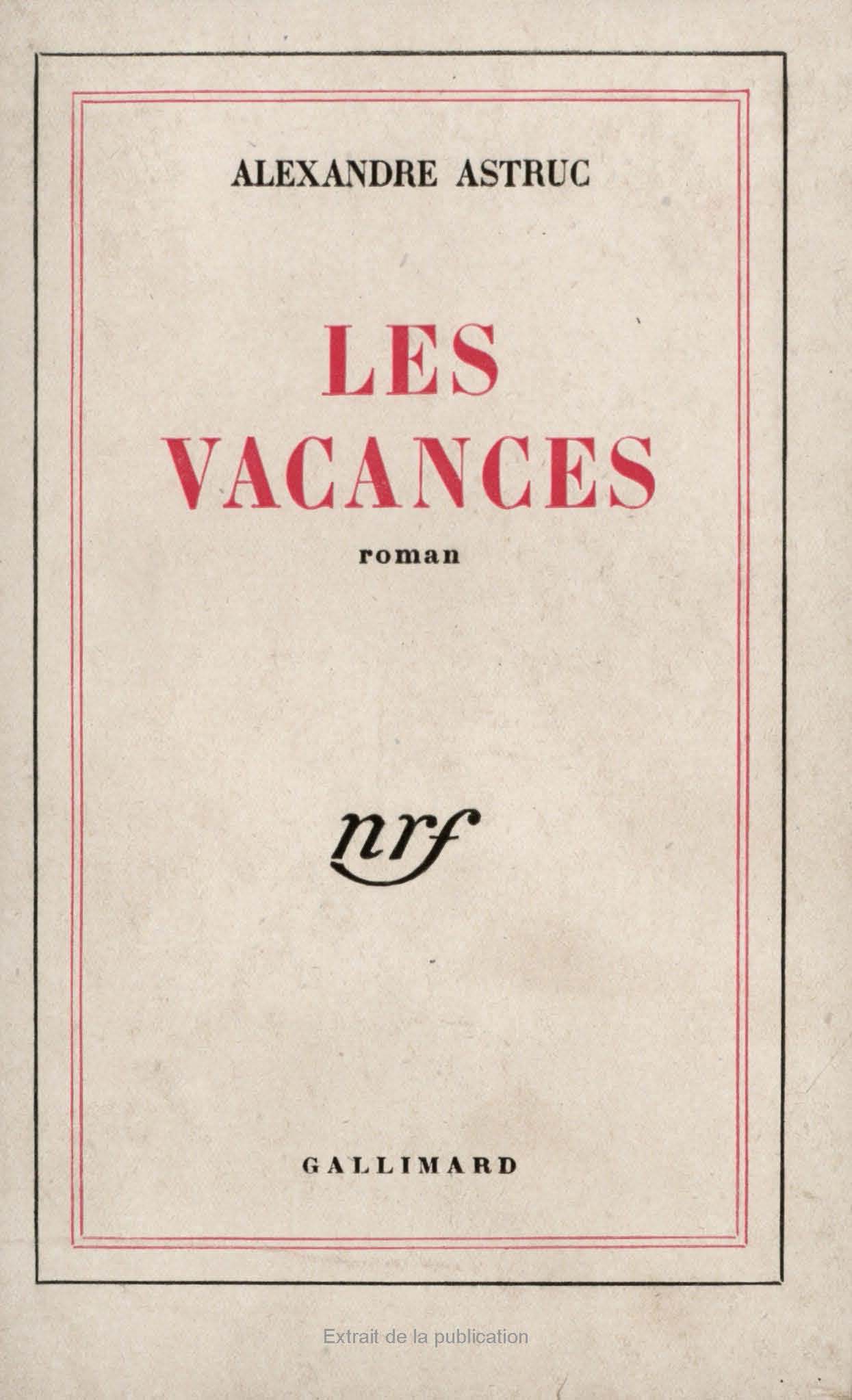 VACANCES