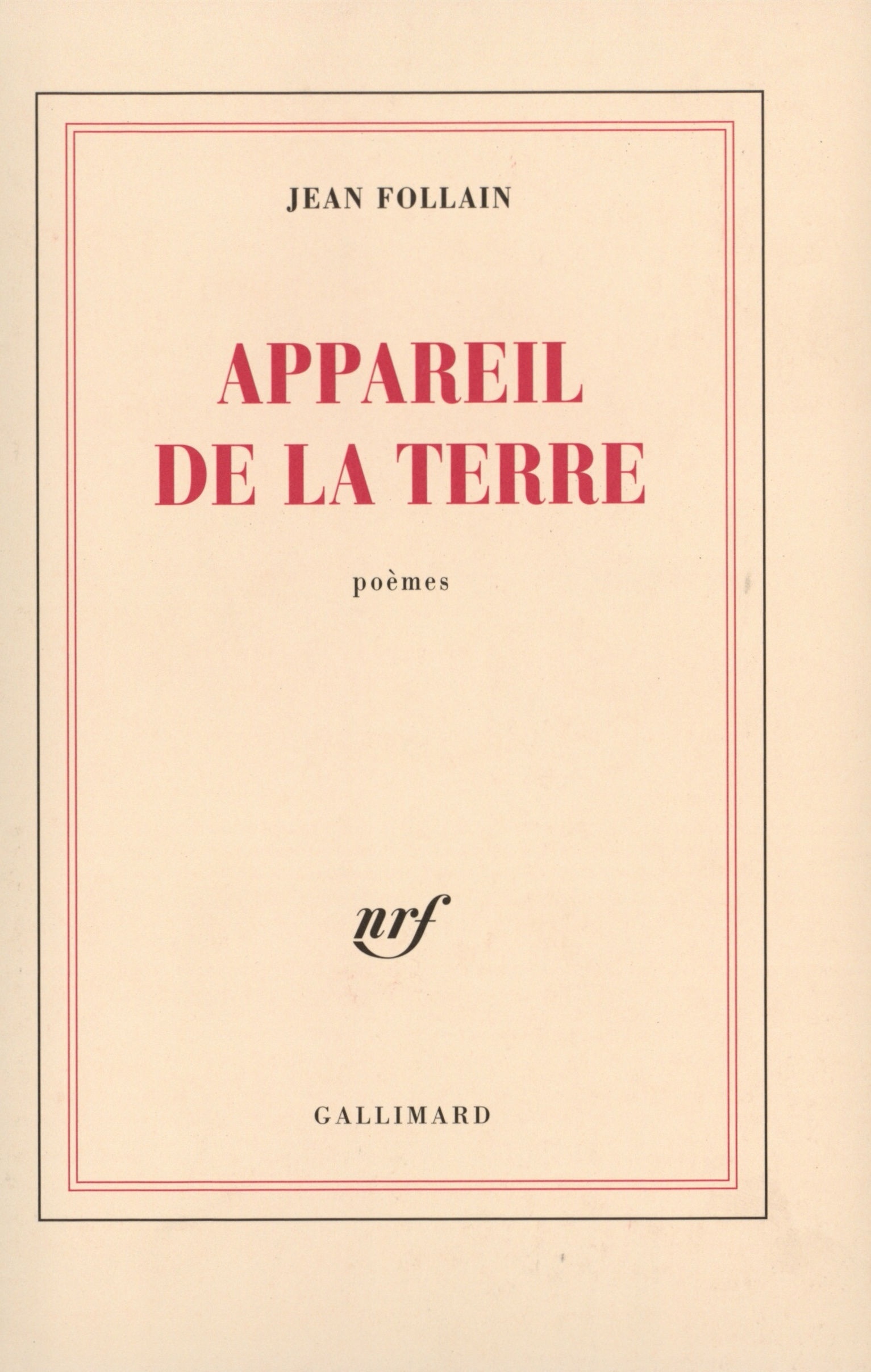 APPAREIL DE LA TERRE