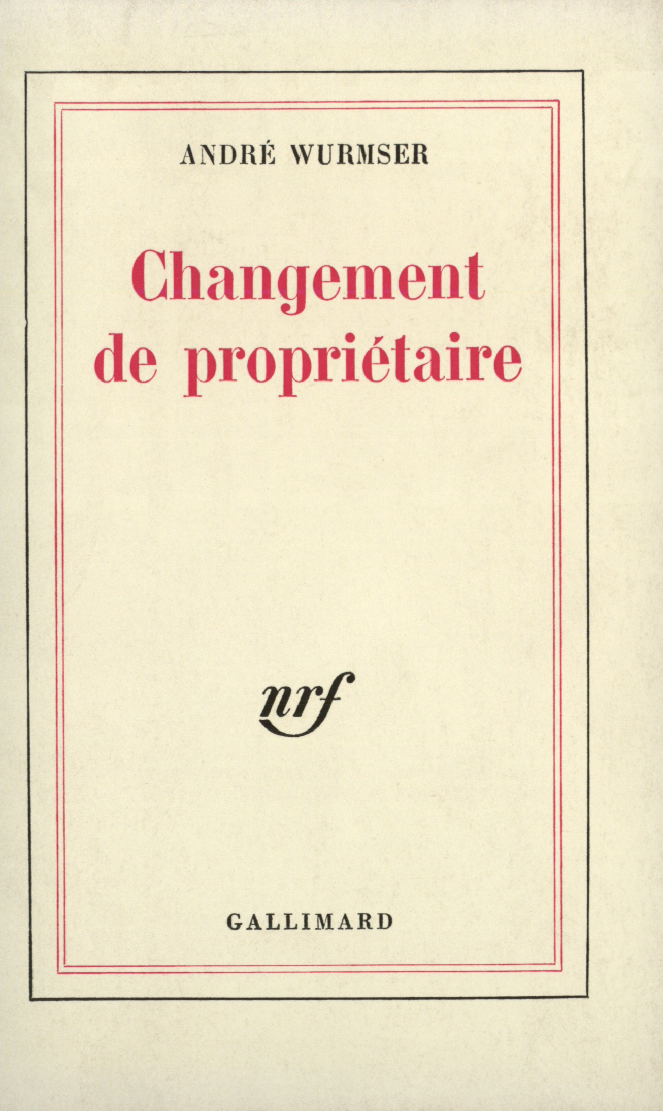 CHANGEMENT DE PROPRIETAIRE
