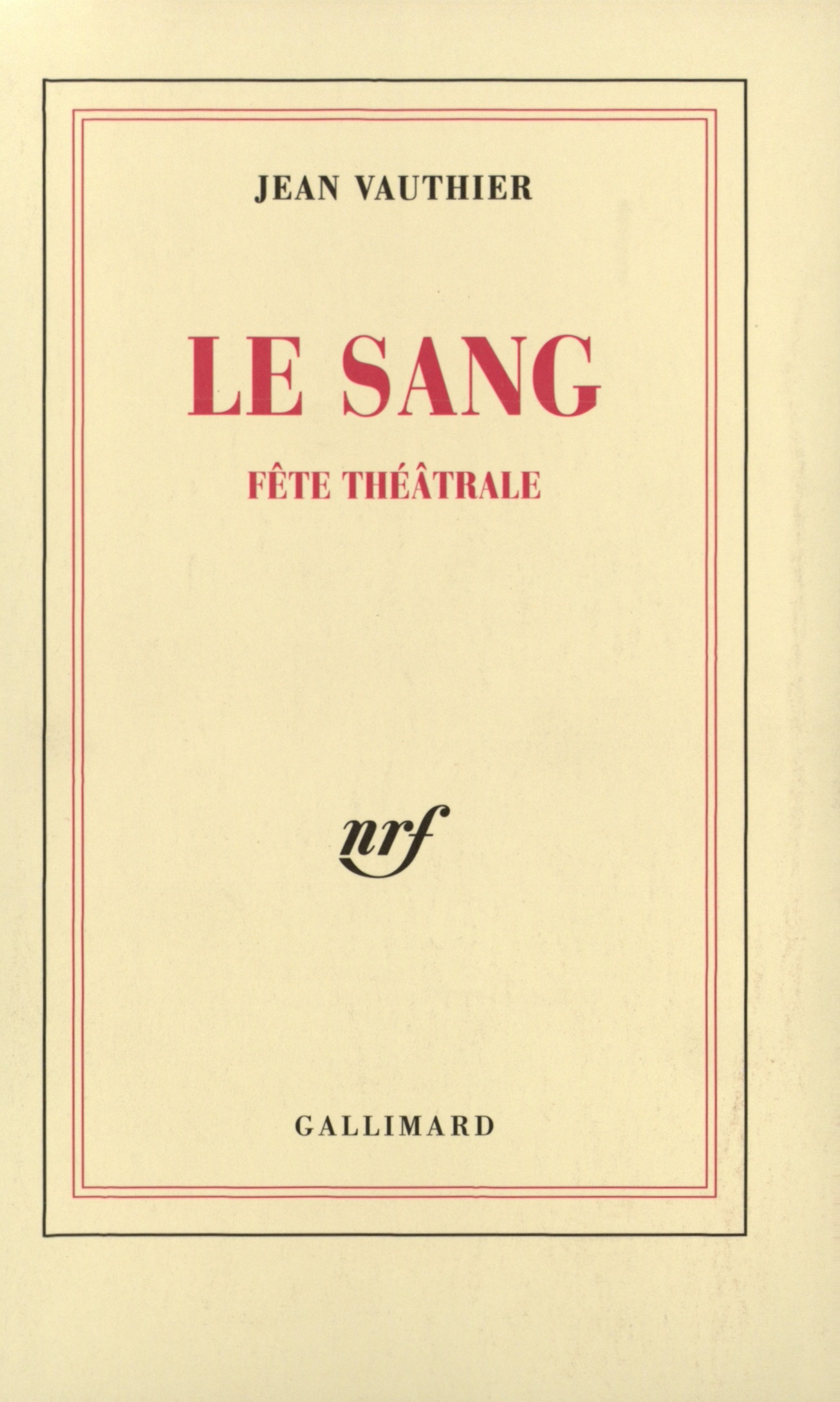SANG - FETE THEATRALE