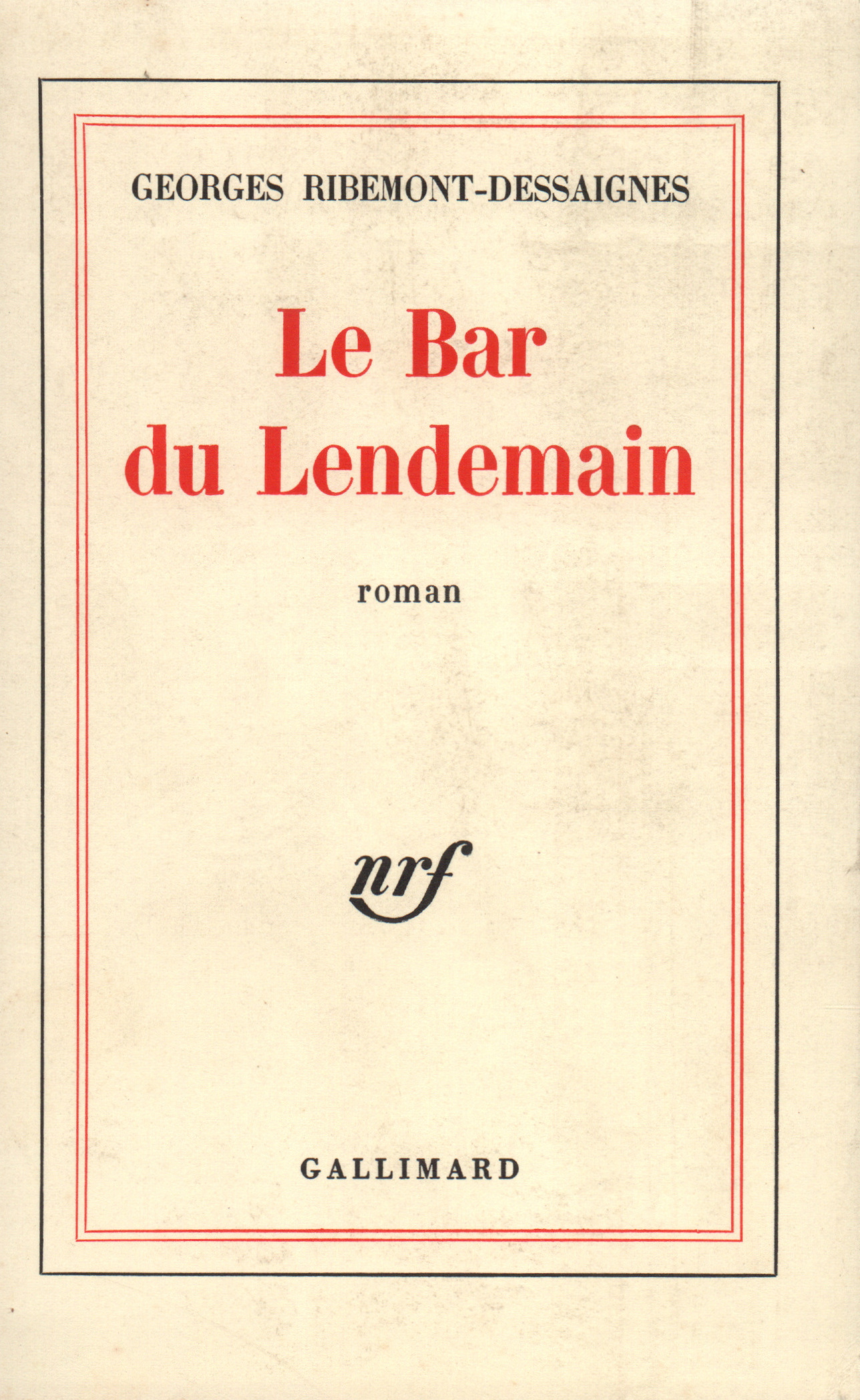 BAR DU LENDEMAIN