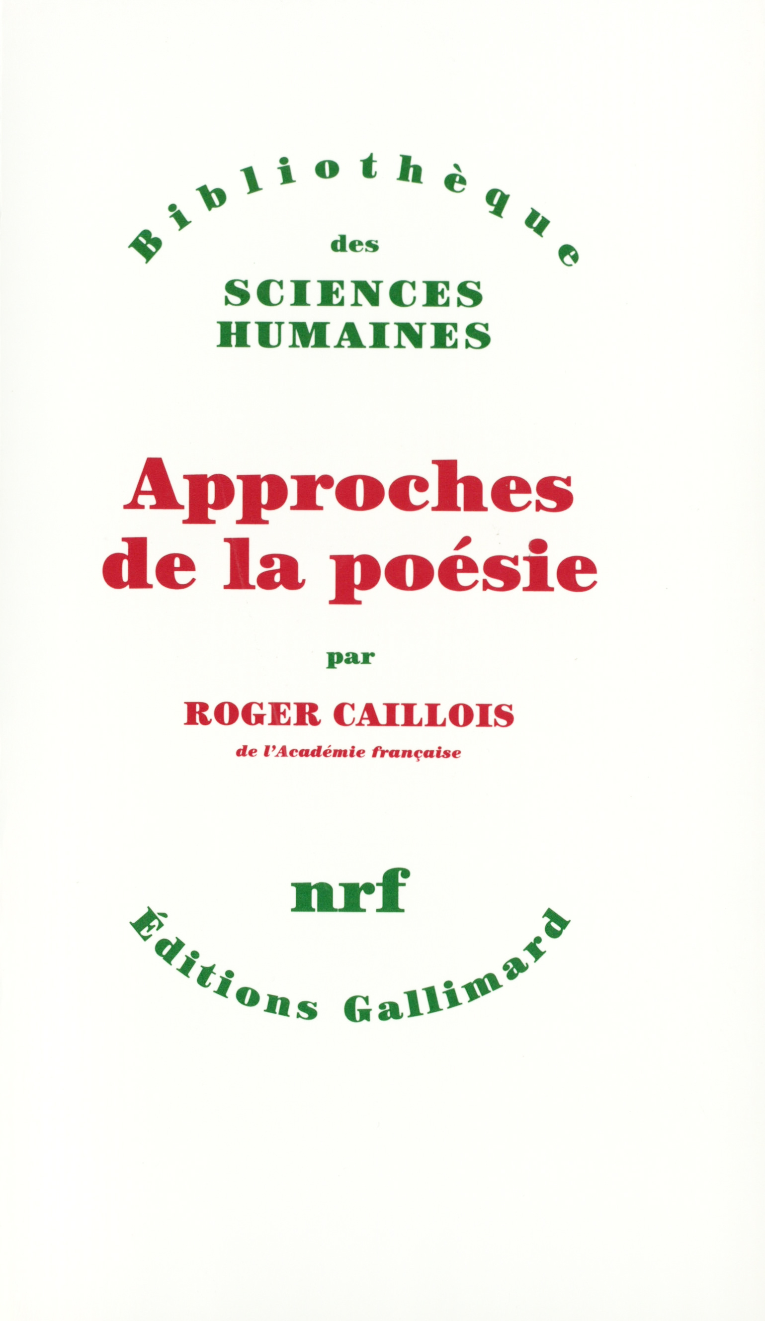 APPROCHE DE LA POESIE