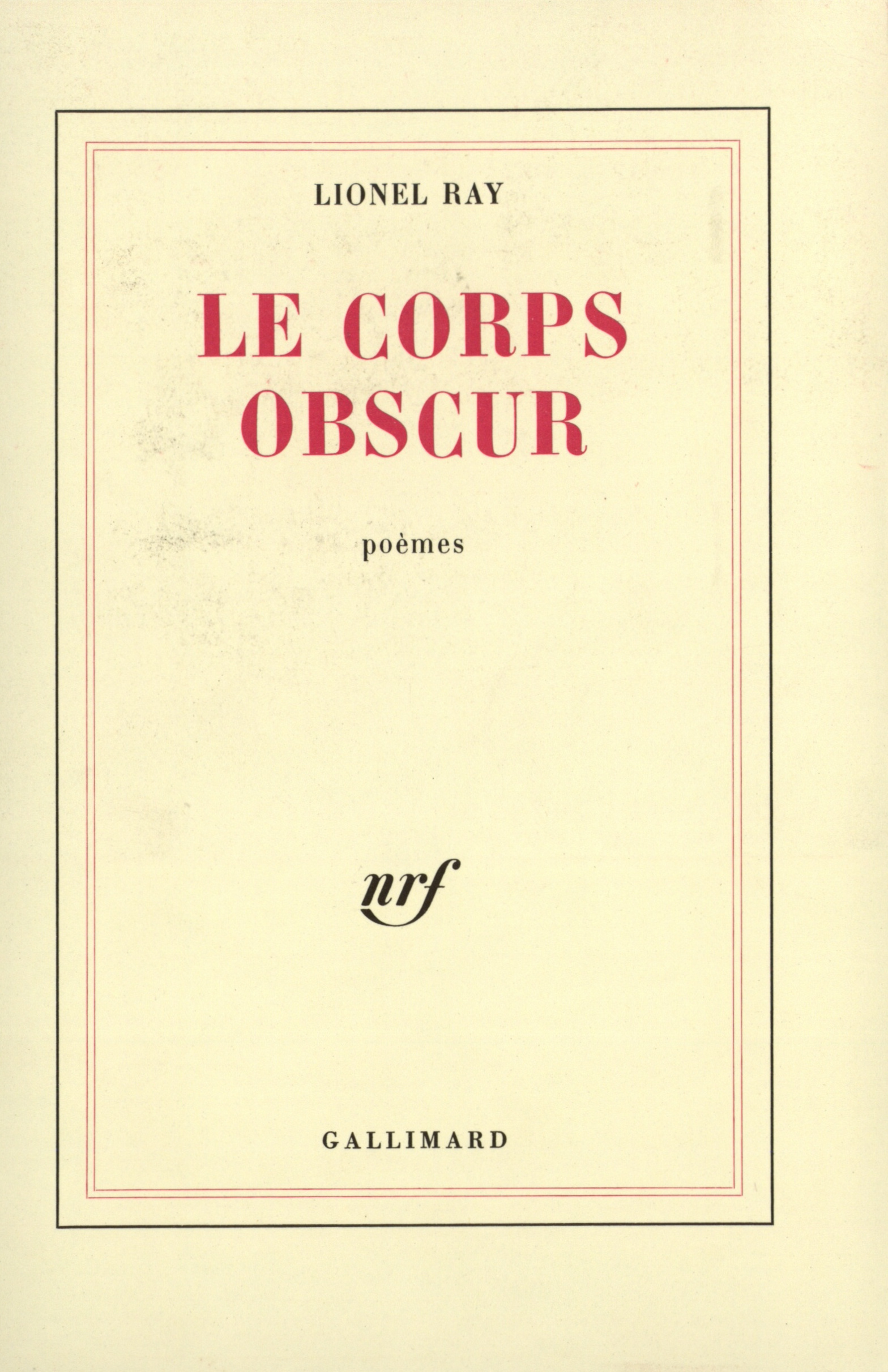 CORPS OBSCUR