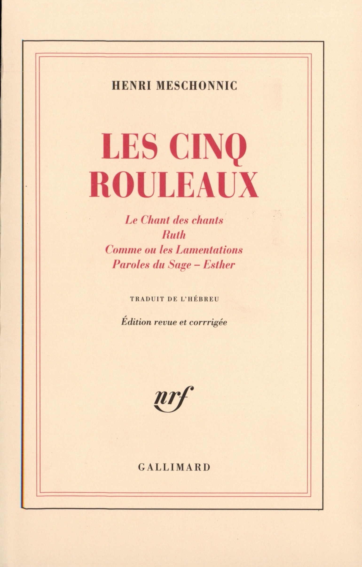 CINQ ROULEAUX