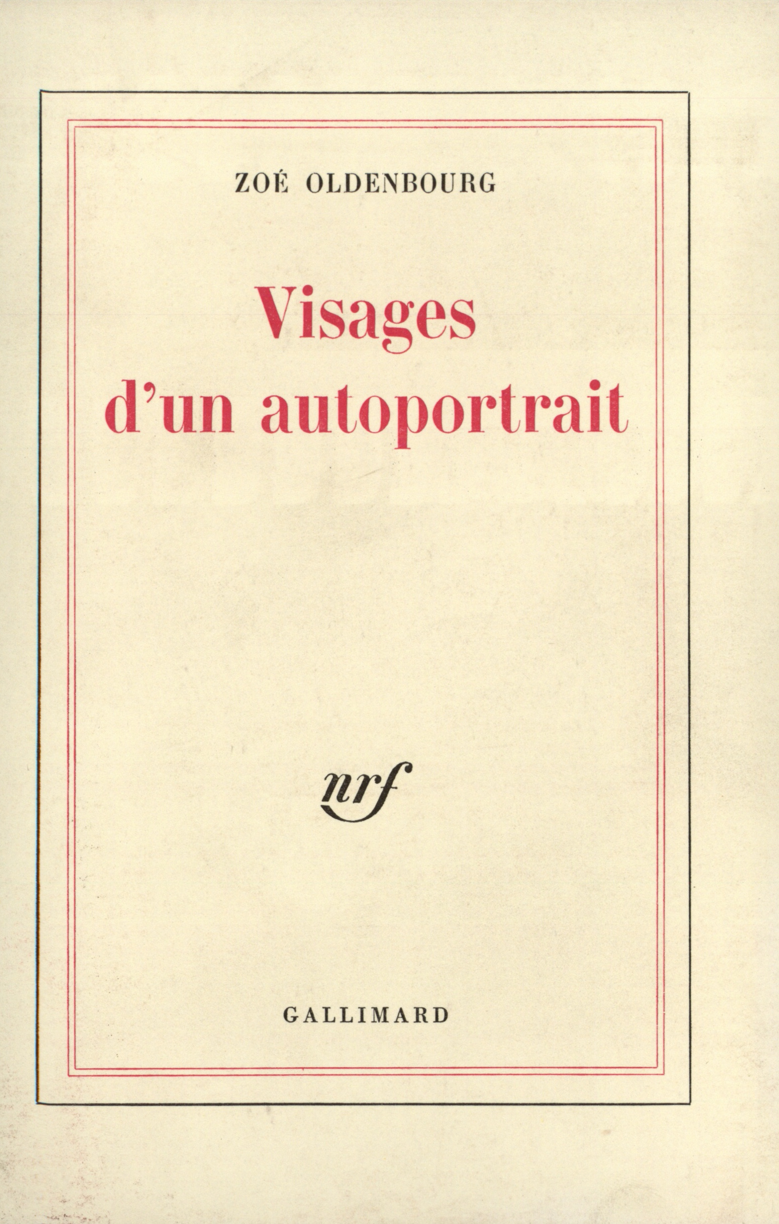 VISAGES D'UN AUTOPORTRAIT