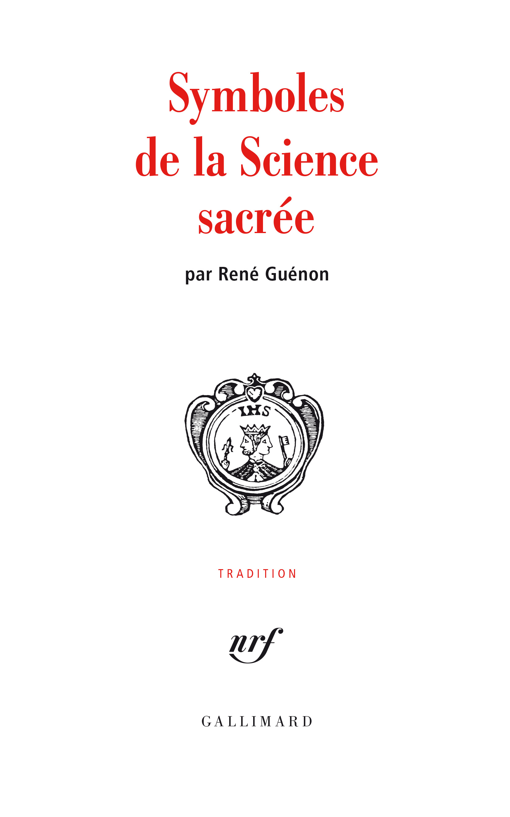 SYMBOLES DE LA SCIENCE SACREE