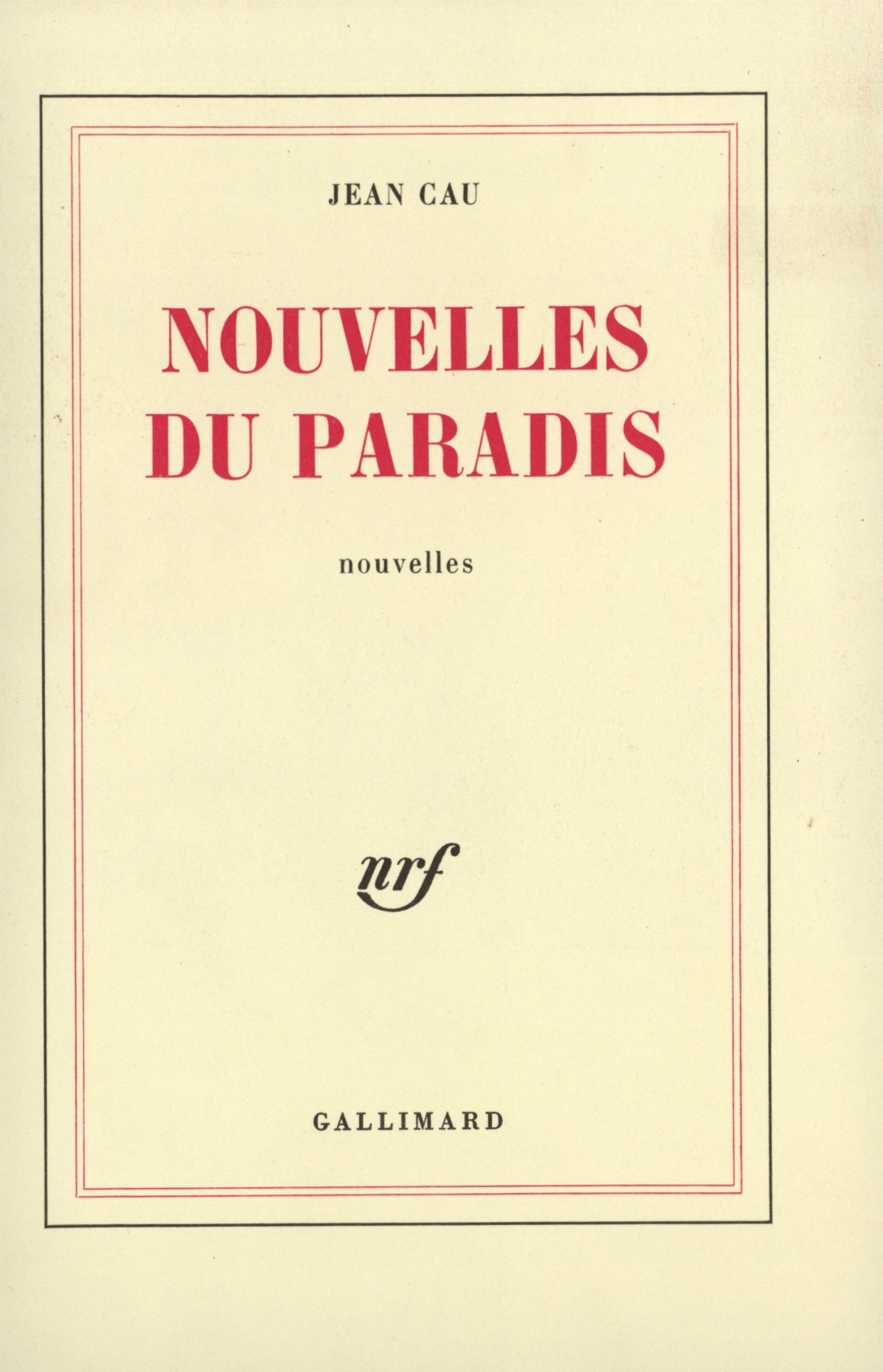 NOUVELLES DU PARADIS