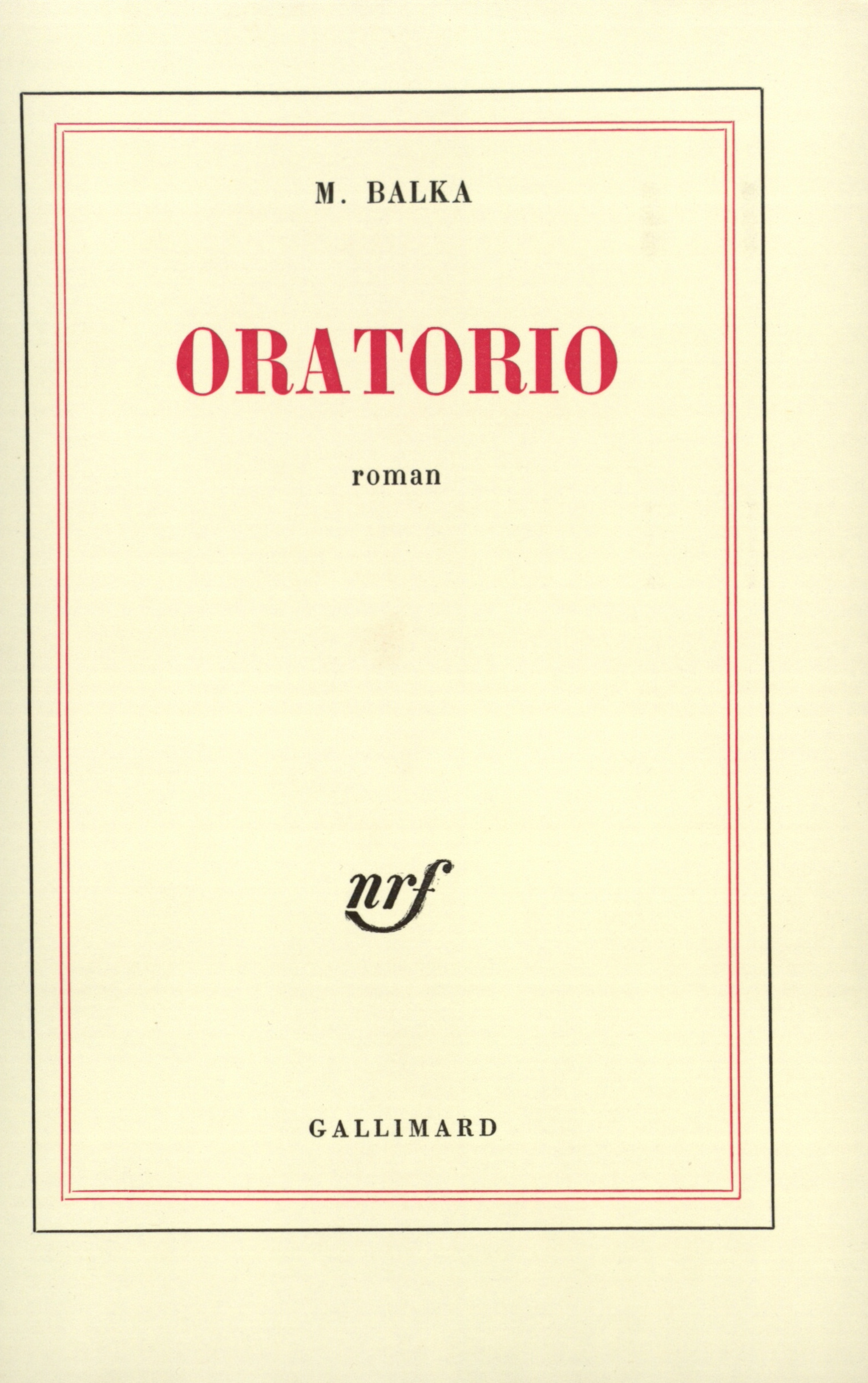 ORATORIO
