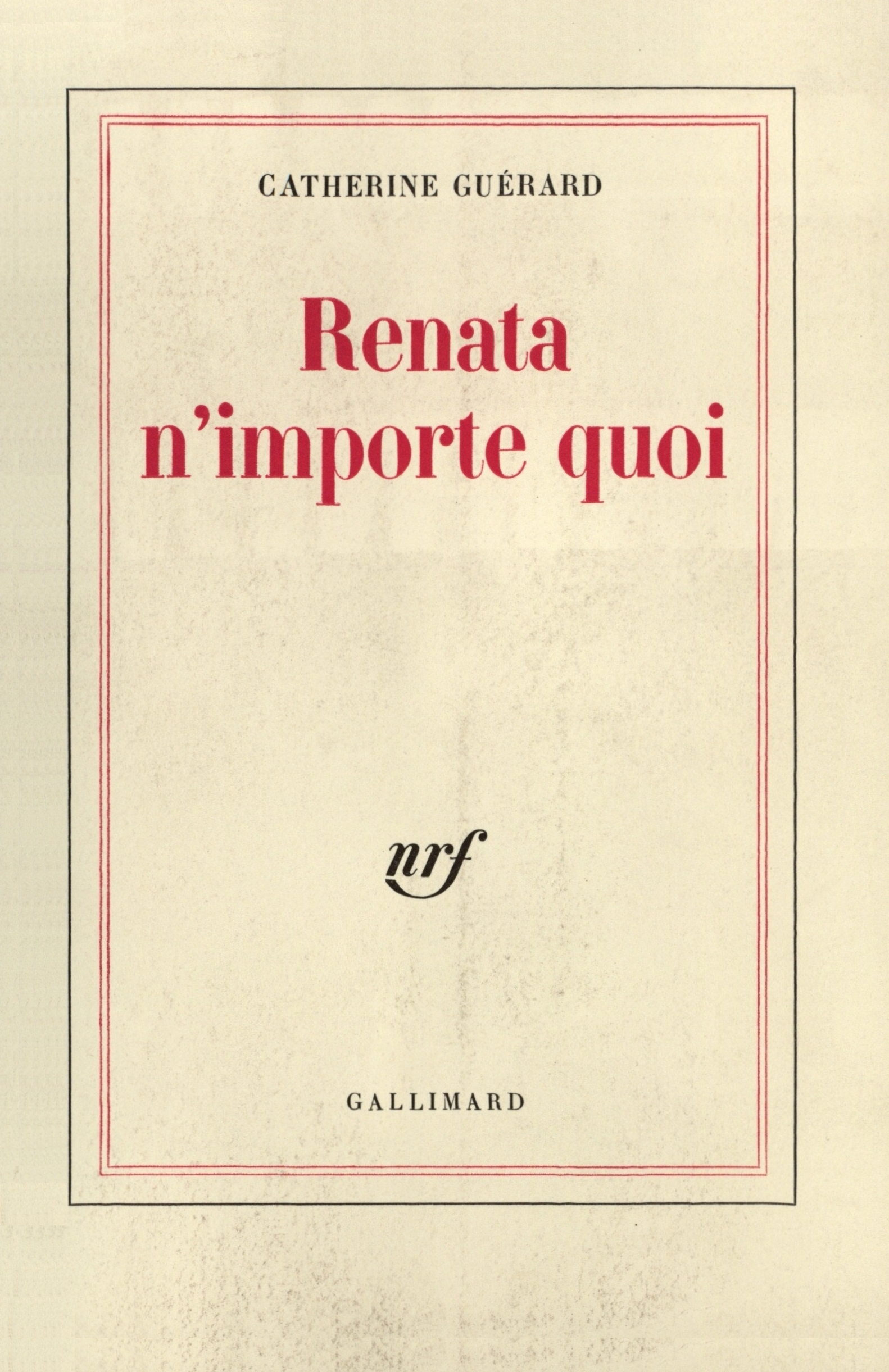 RENATA N´IMPORTE QUOI
