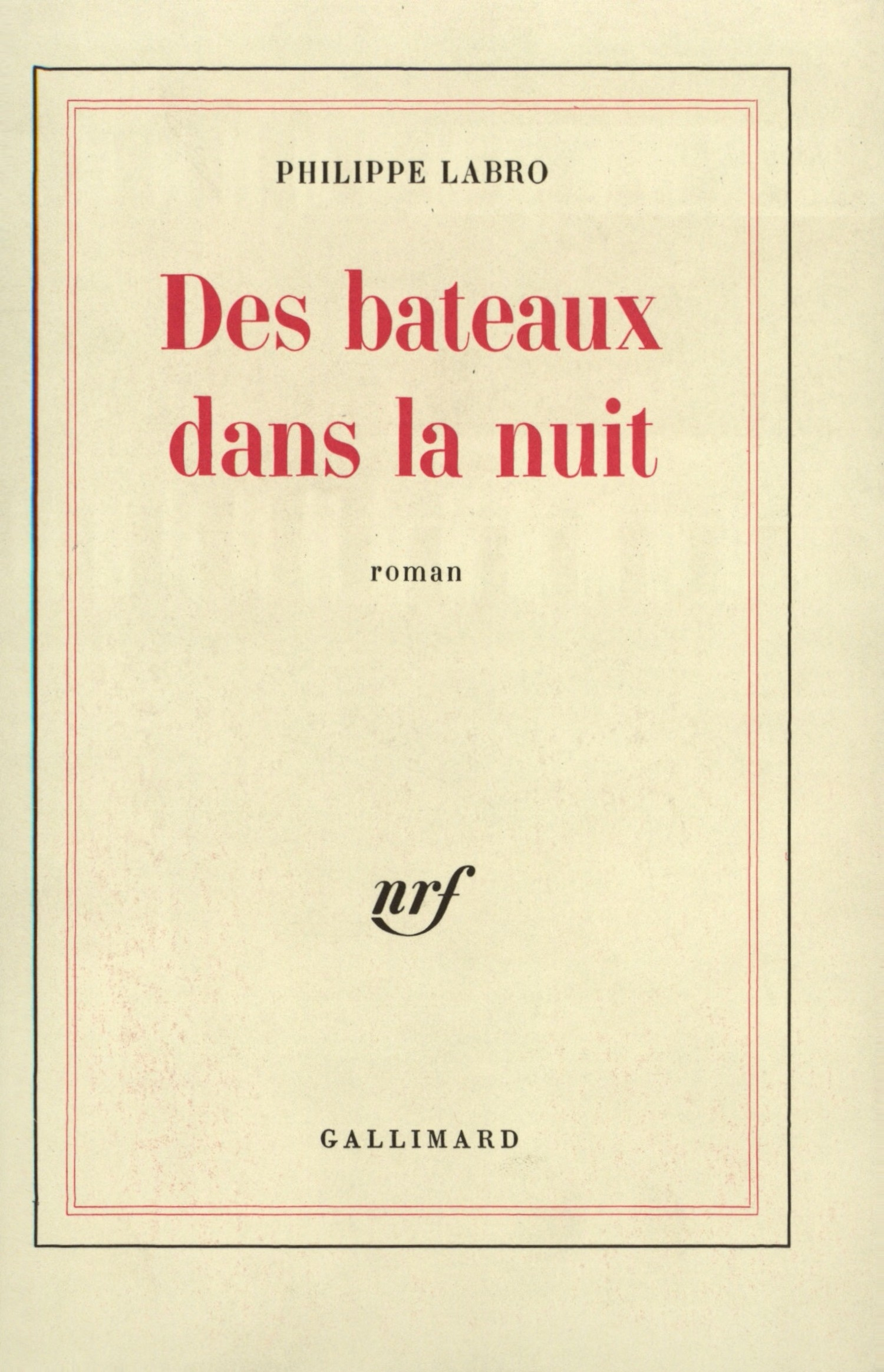 DES BATEAUX DANS LA NUIT