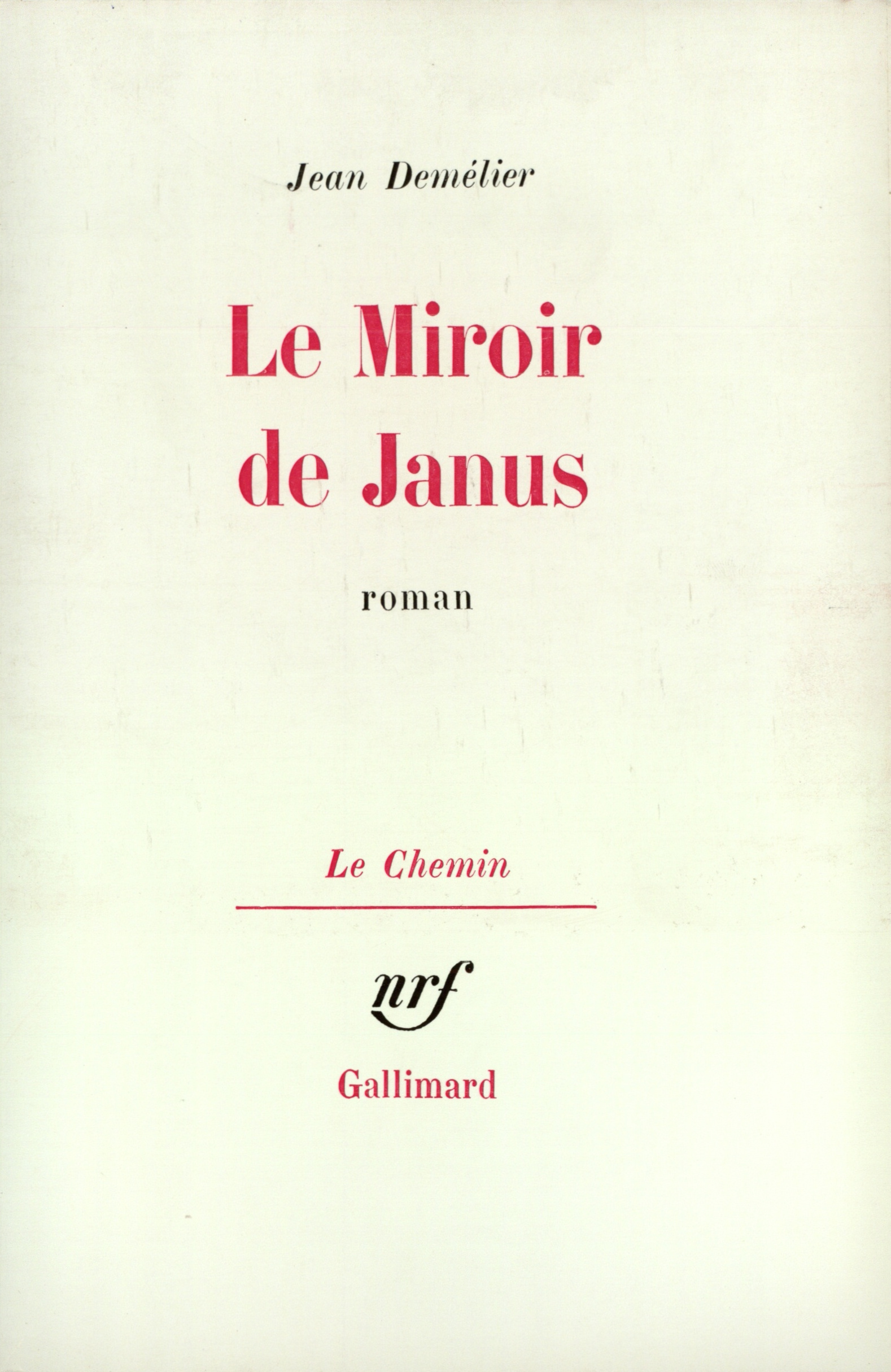 MIROIR DE JANUS