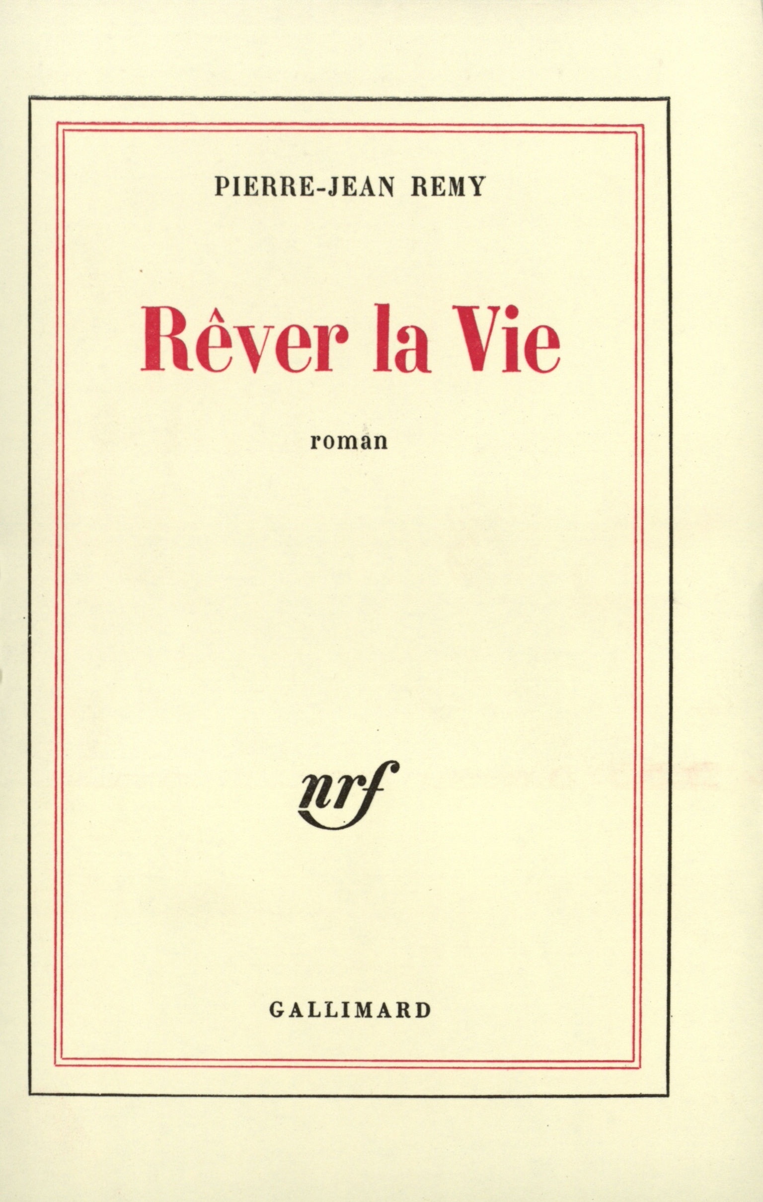 REVER LA VIE