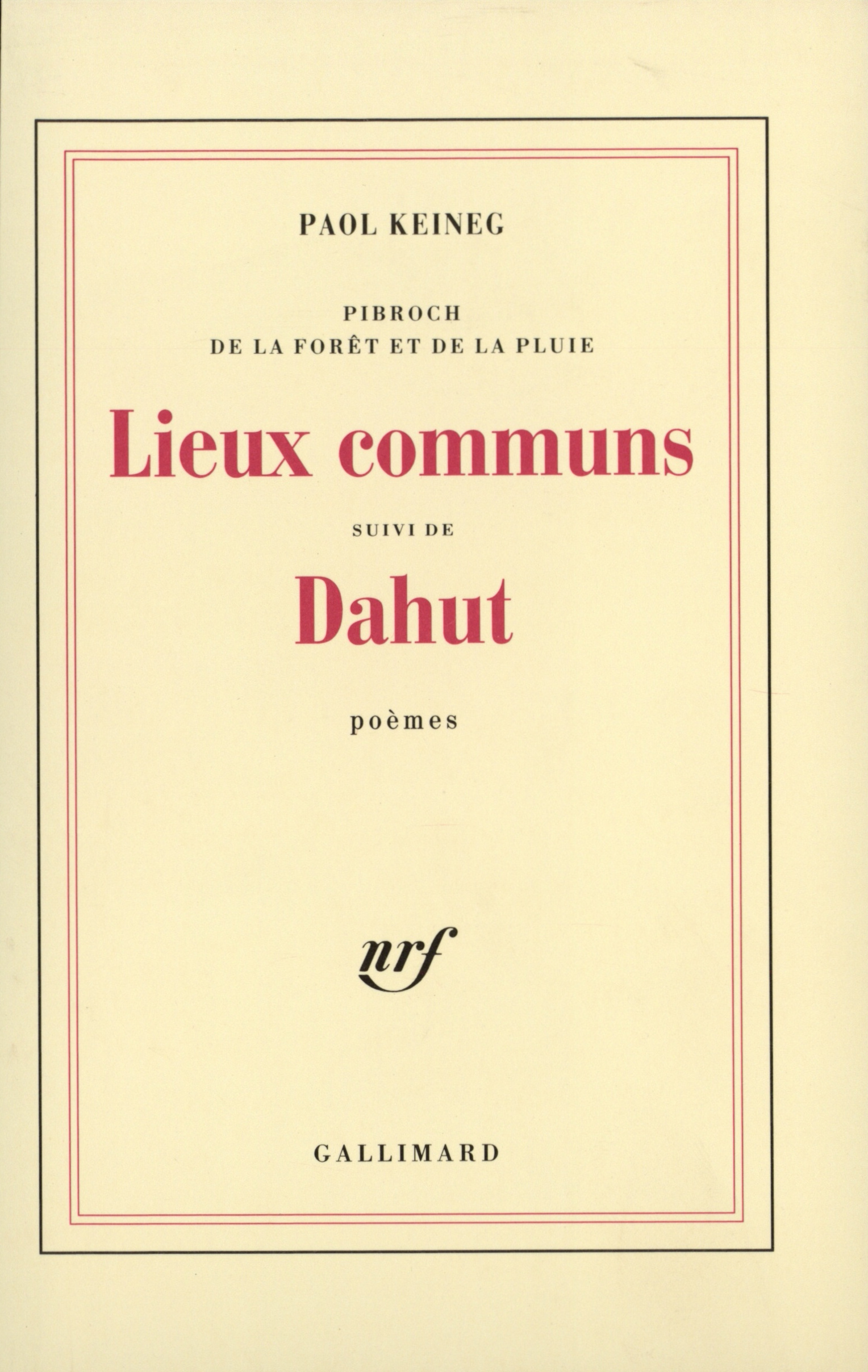 LIEUX COMMUNS / DAHUT(PIBROCH DE LA FORET ET DE LA PLUIE)