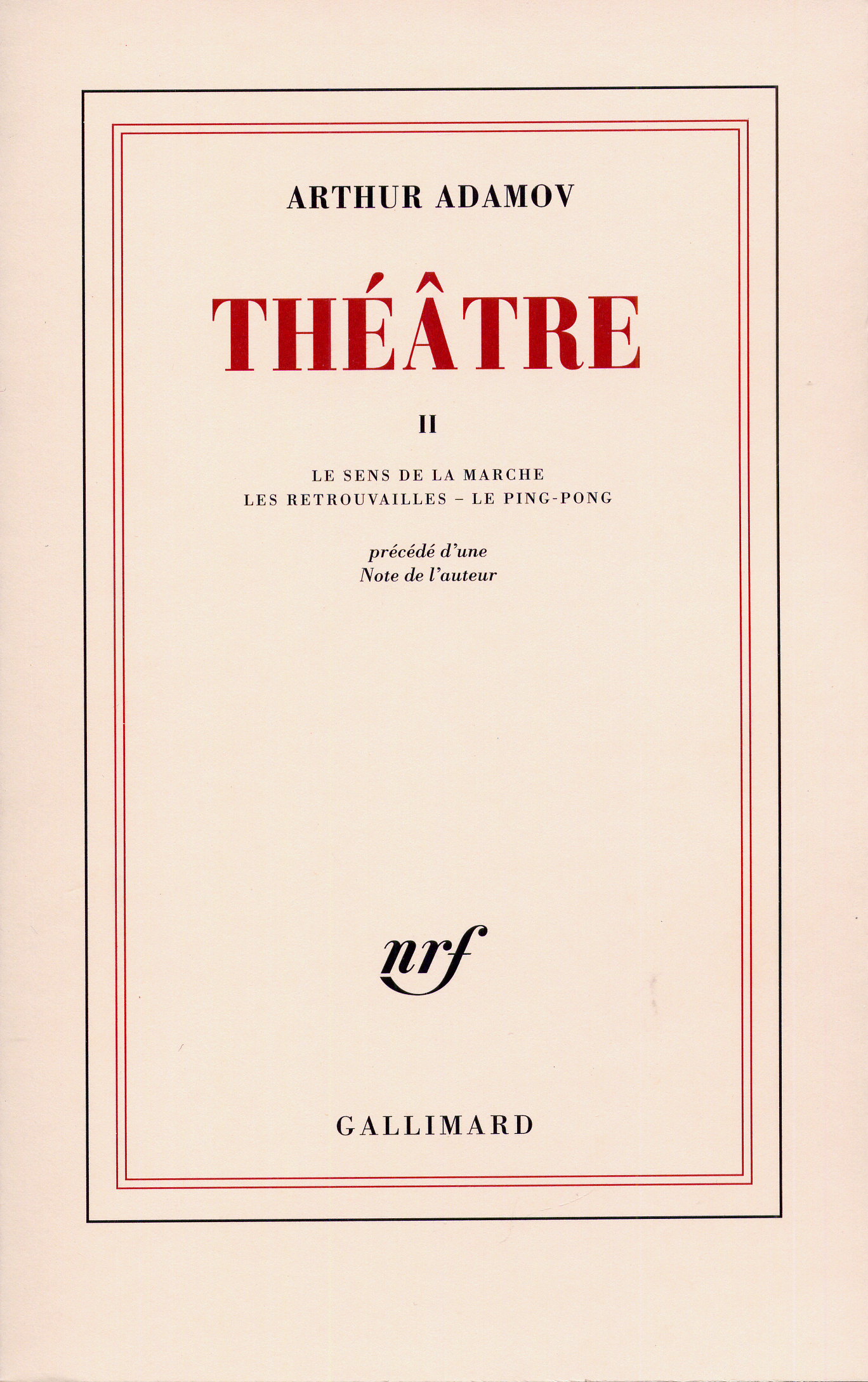 THEATRE T2 - ADAMOV