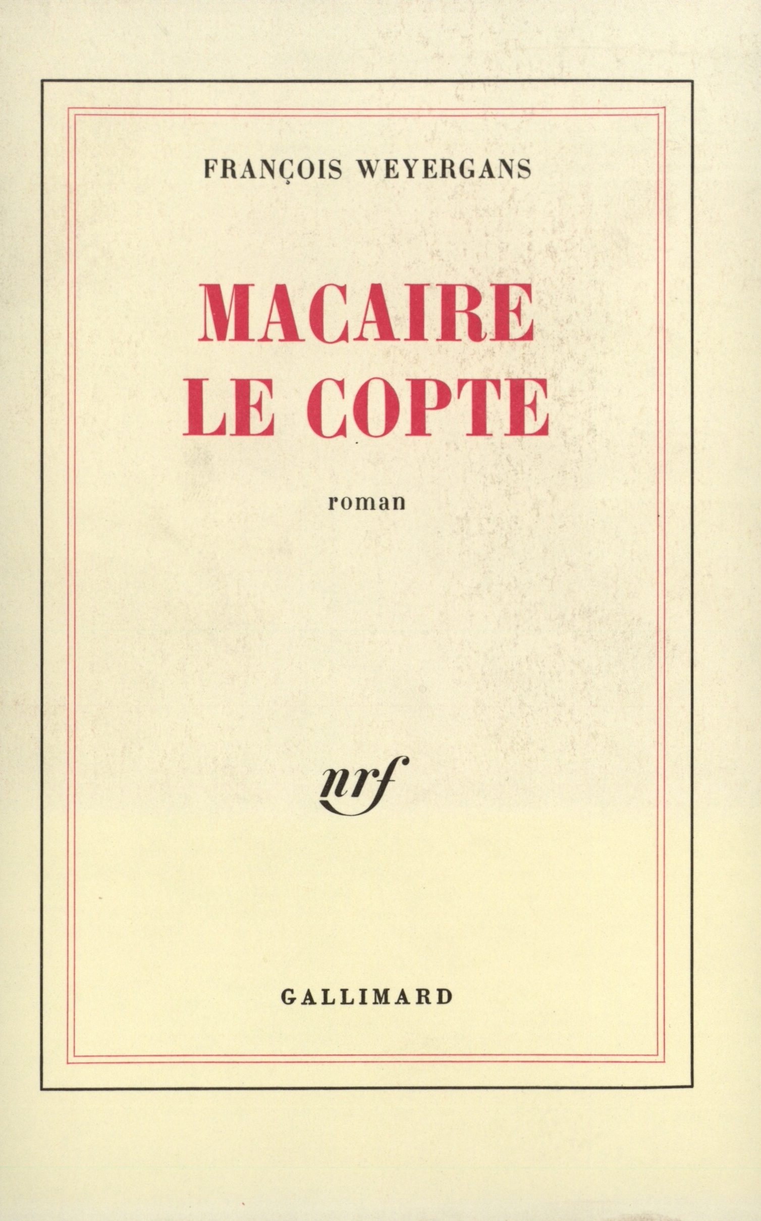 MACAIRE LE COPTE
