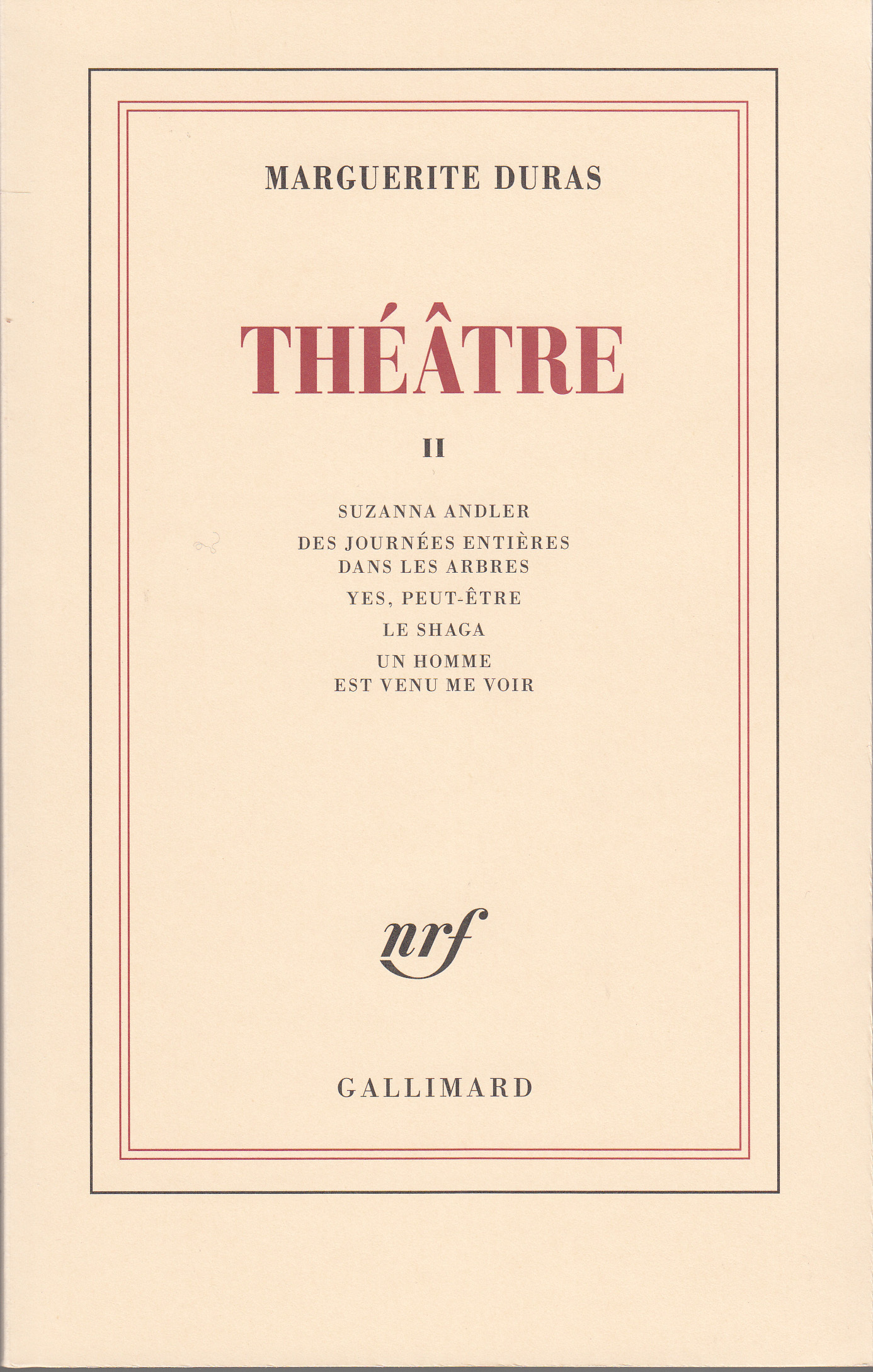 THEATRE T2 - DURAS