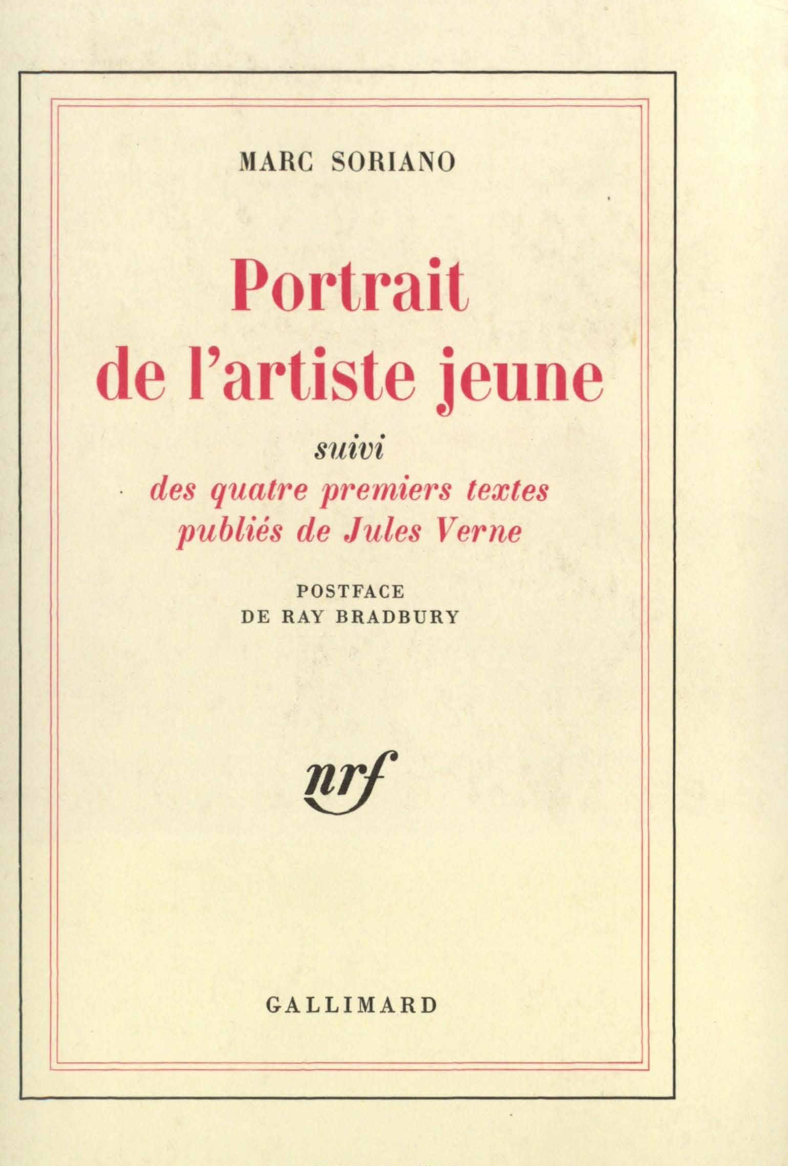 PORTRAIT DE L'ARTISTE JEUNE(SUIVI DES QUATRE PREMIERS TEXTES PU