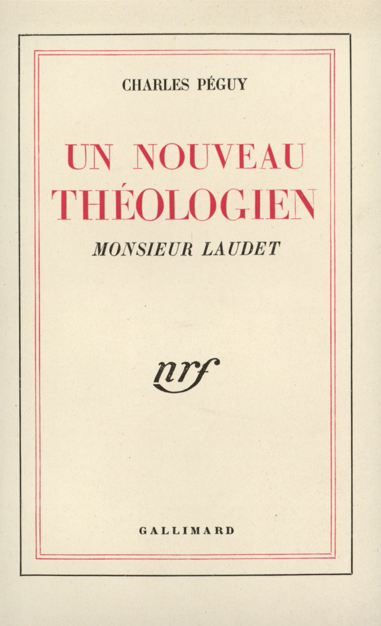 NOUVEAU THEOLOGIEN(MONSIEUR LAUDET)
