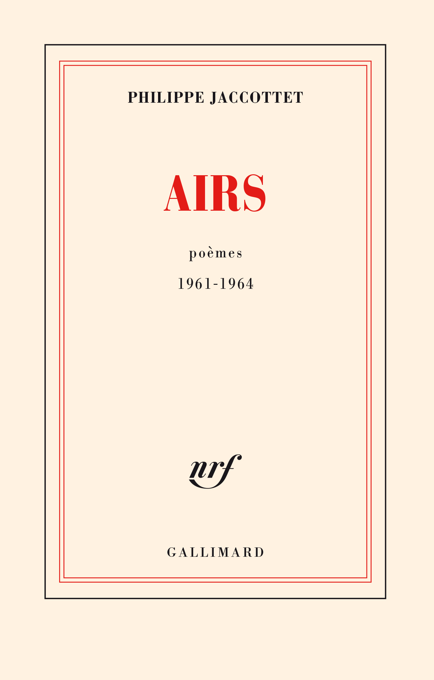 AIRS (POEMES 1961-1964)
